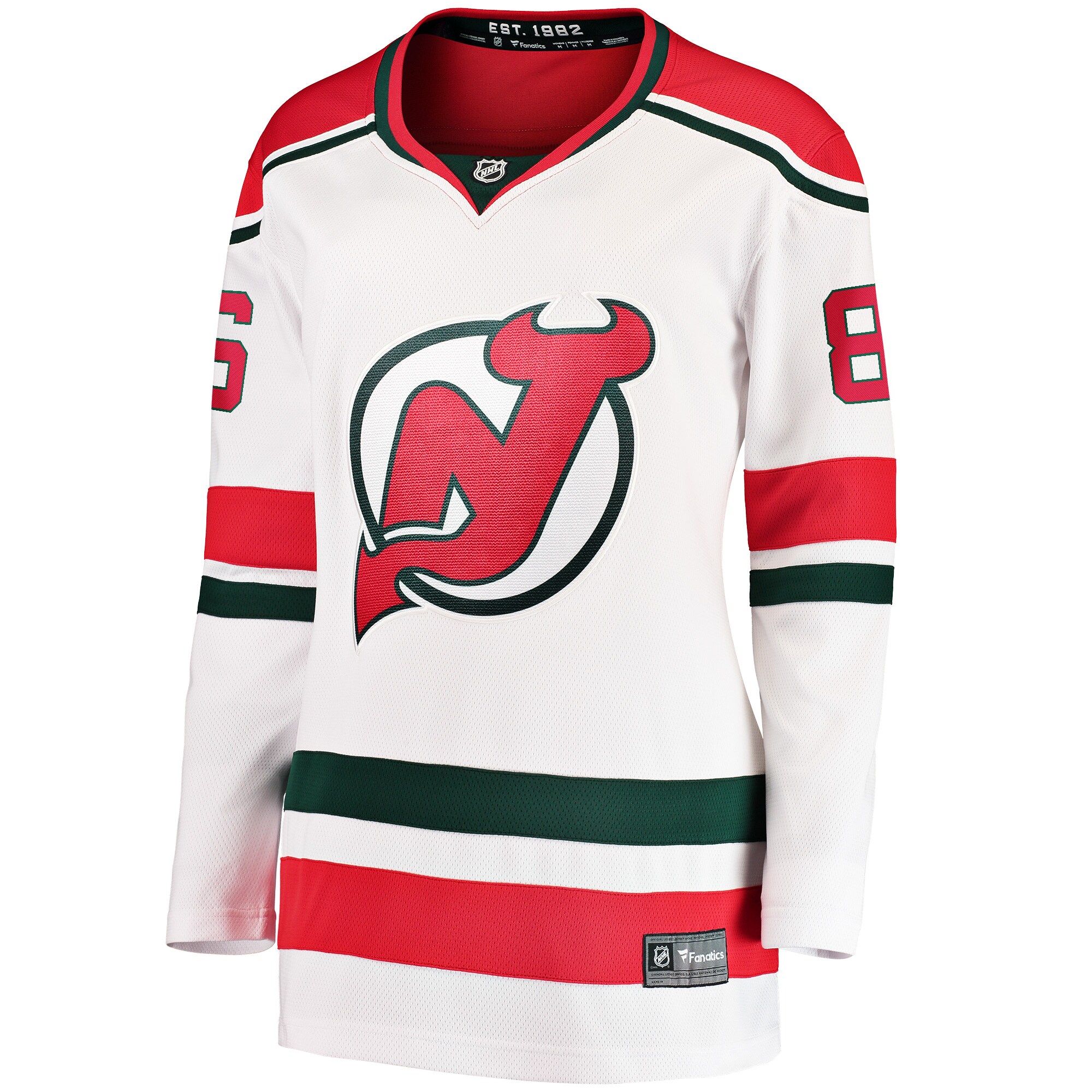 Jack Hughes New Jersey Devils Fanatics Women’s 2022/23 Heritage Premier Breakaway Jersey – White