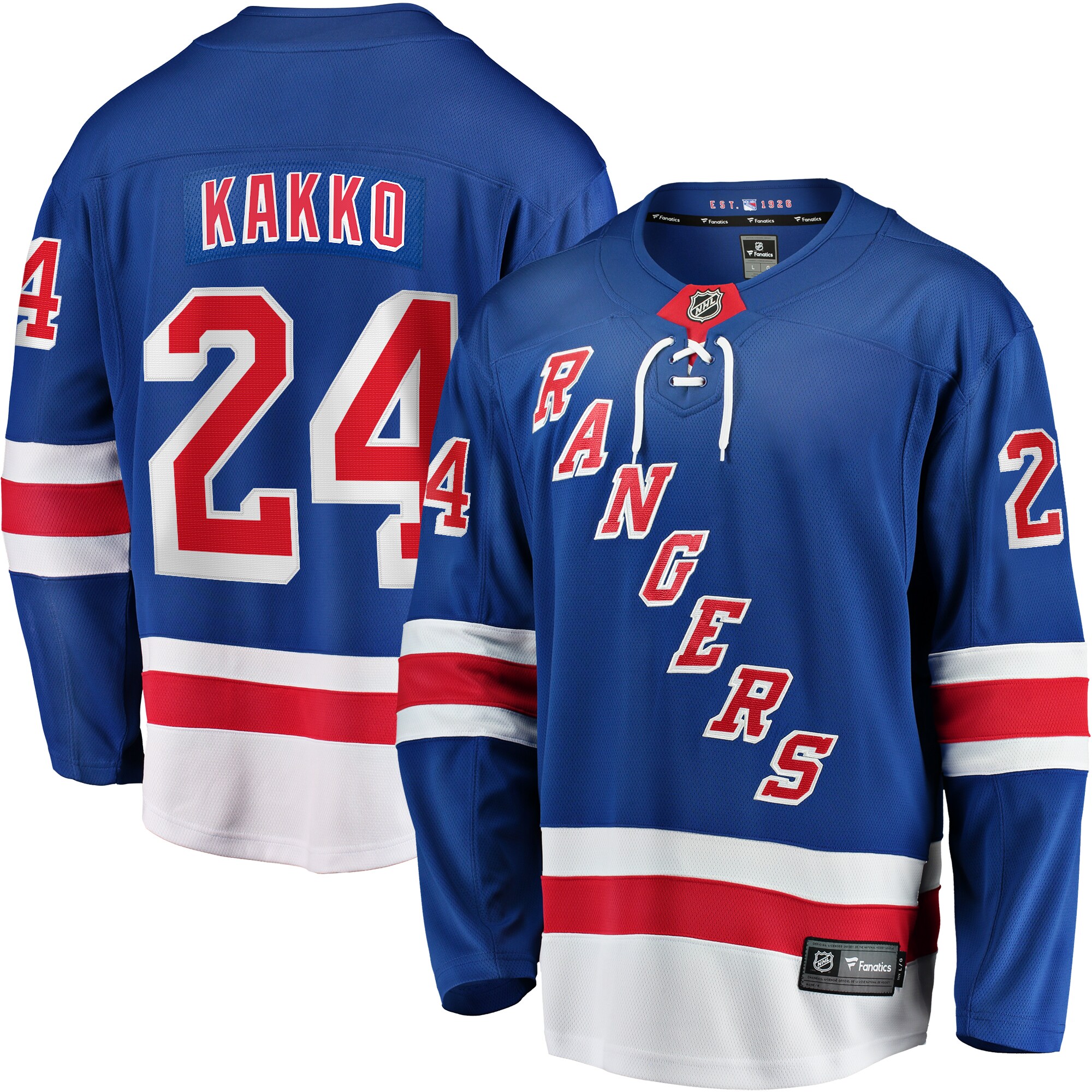 Kaapo Kakko New York Rangers Fanatics Replica   Jersey – Blue