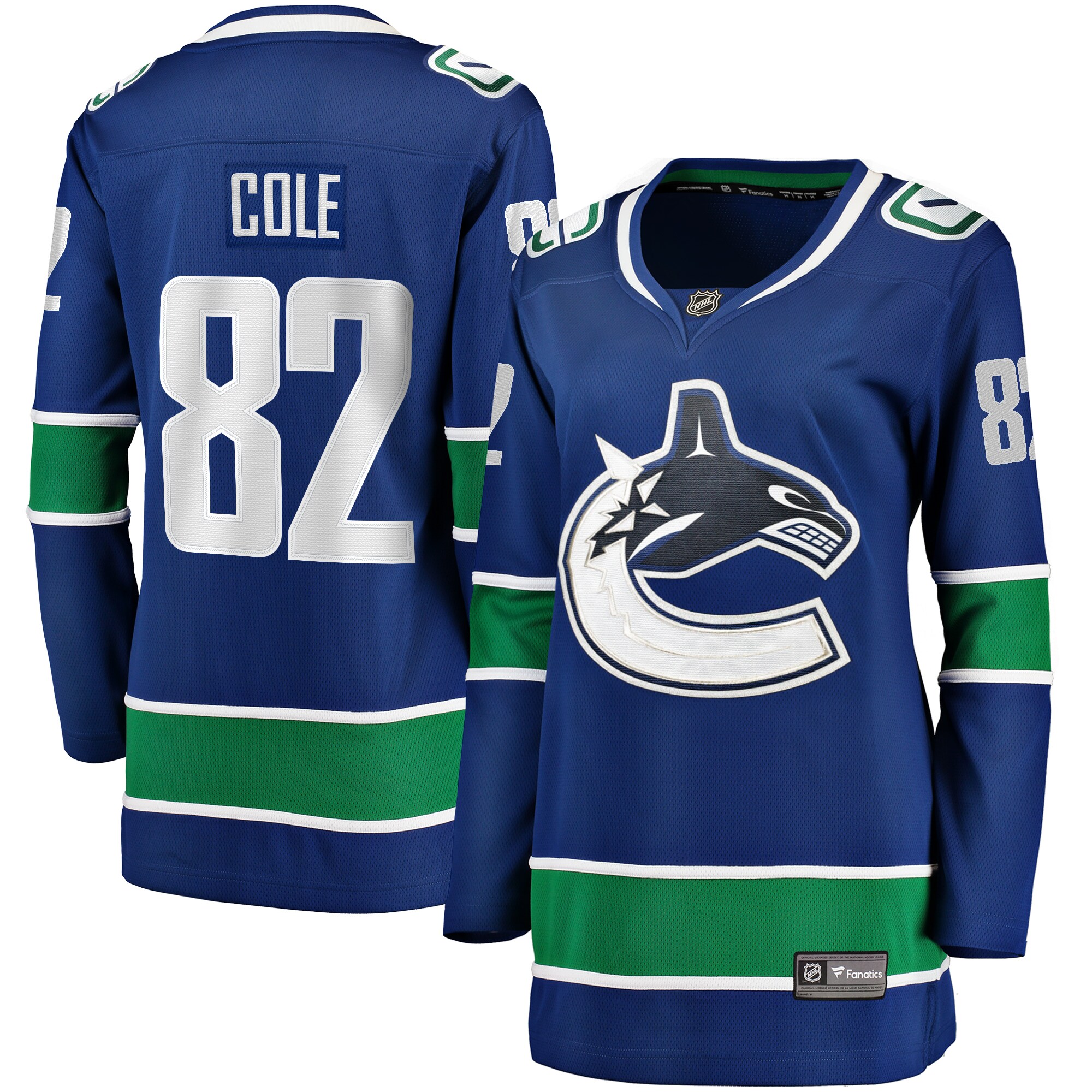 Ian Cole Vancouver Canucks Fanatics Women’s Home Breakaway   Jersey – Blue
