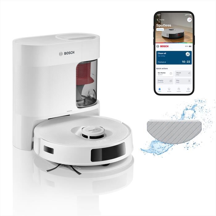 BOSCH - Aspirapolvere robot BCRD2W SPOTLESSADVANCED+-Bianco