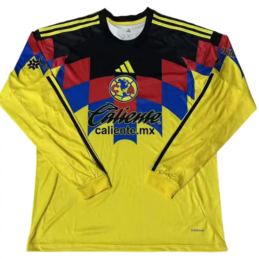 2025/26 Club América Home Long Sleeve Jersey - Fans Edition