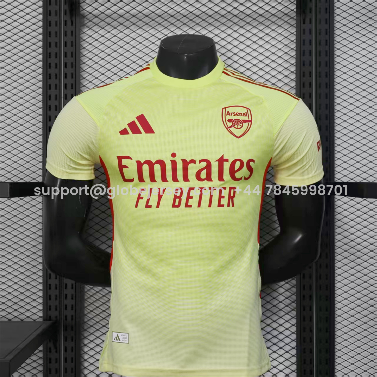 Arsenal 25-26 Light Yellow Goalkeeper Jersey - Player Version