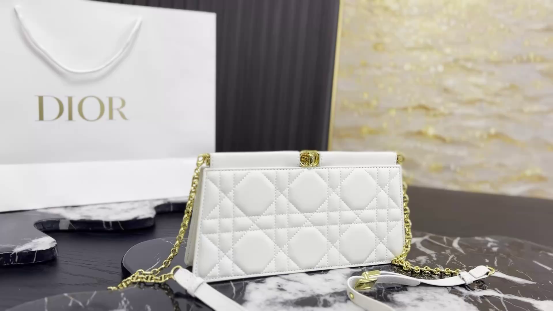 Dior Caro Chain Clutch