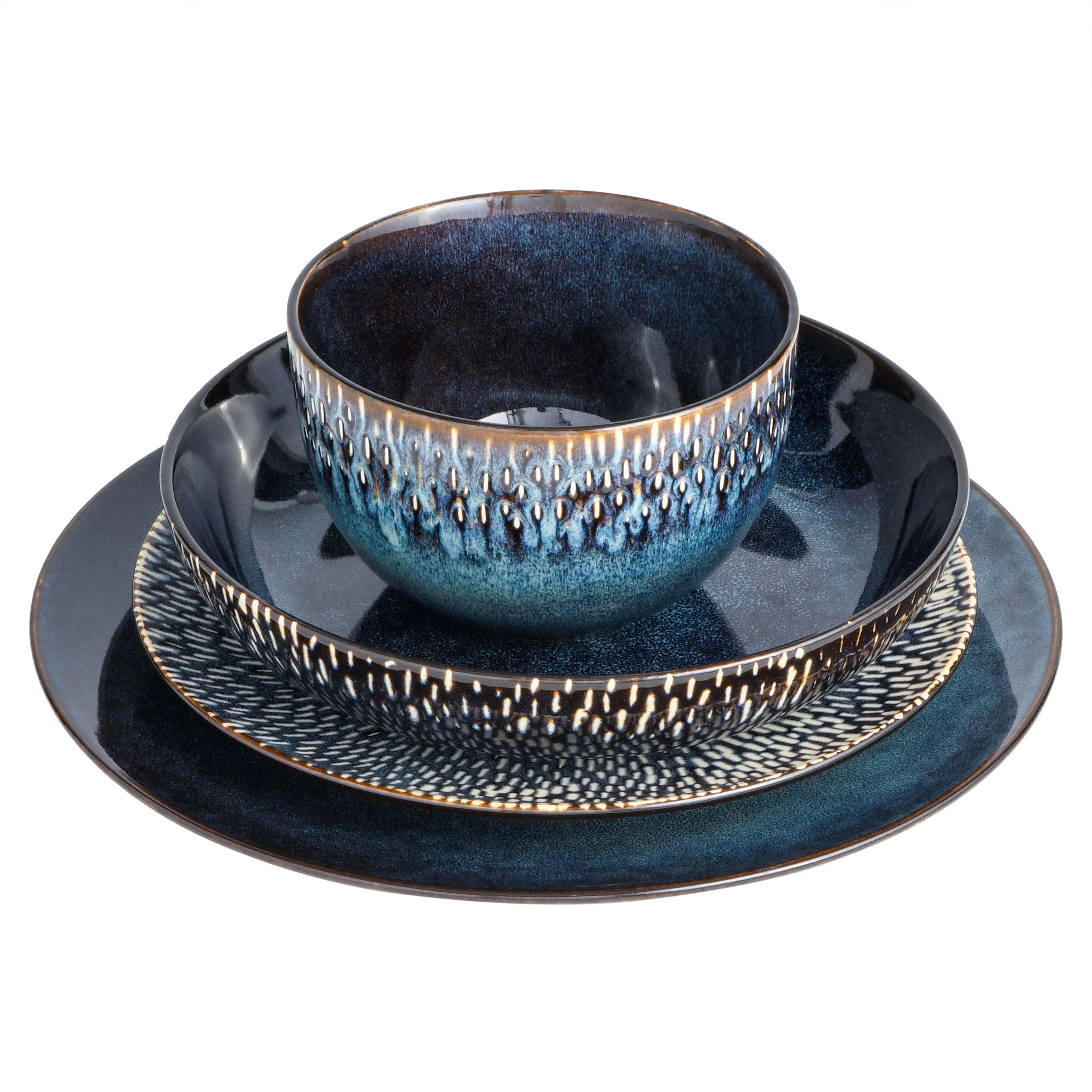 Gibson Elite Matisse 16-Piece Dinnerware Set - Taupe