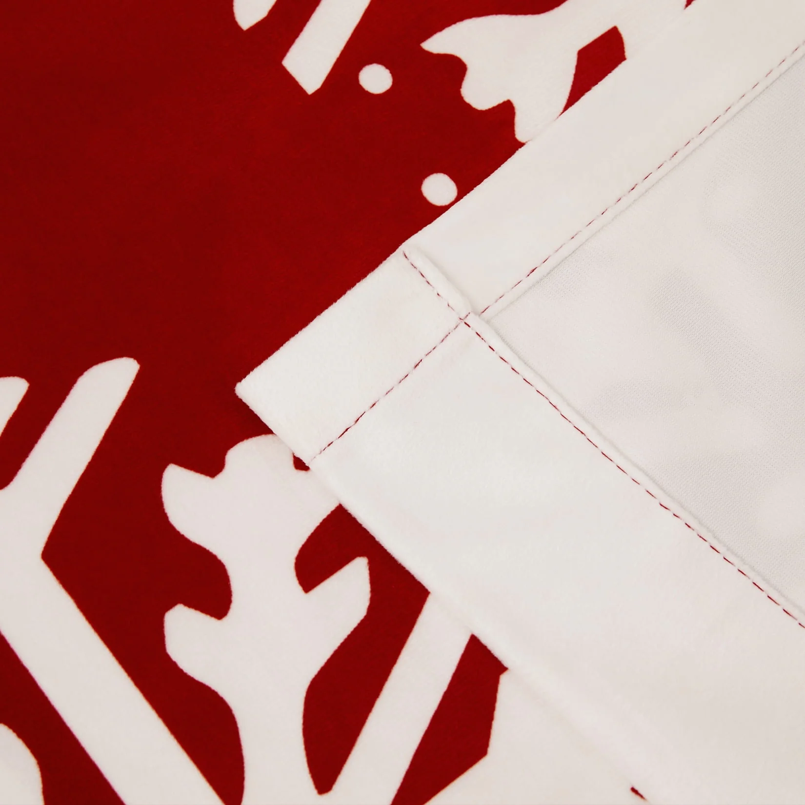 CAROMIO Christmas Curtains for Living Room, Red Velvet Window Curtains 2 Panels Set Room Darkening Curtains, 52 x 63 inches