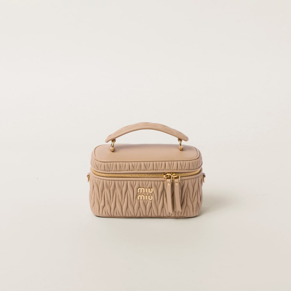 Matelassé nappa leather shoulder bag