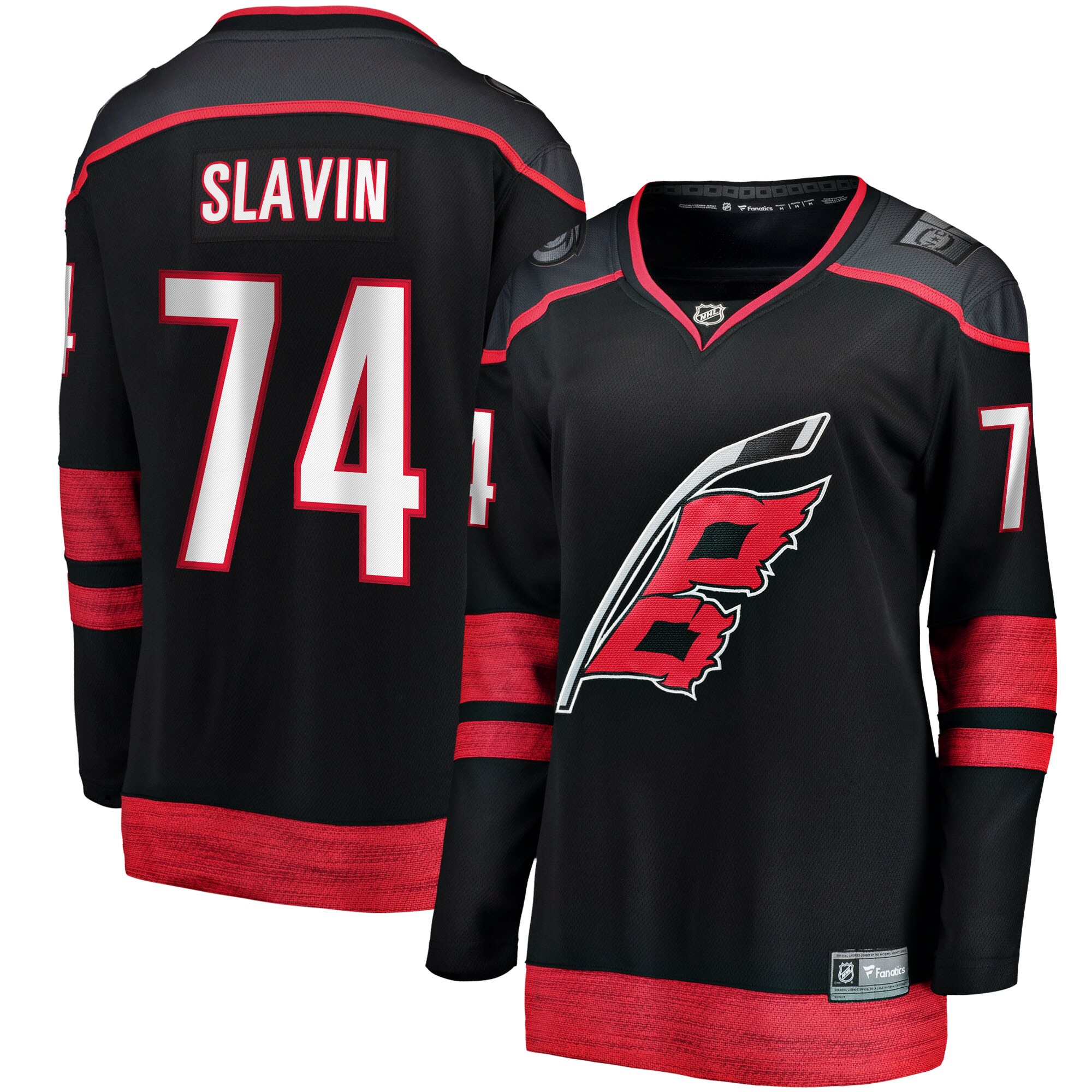 Jaccob Slavin Carolina Hurricanes Fanatics Women’s Home Breakaway  Jersey – Black