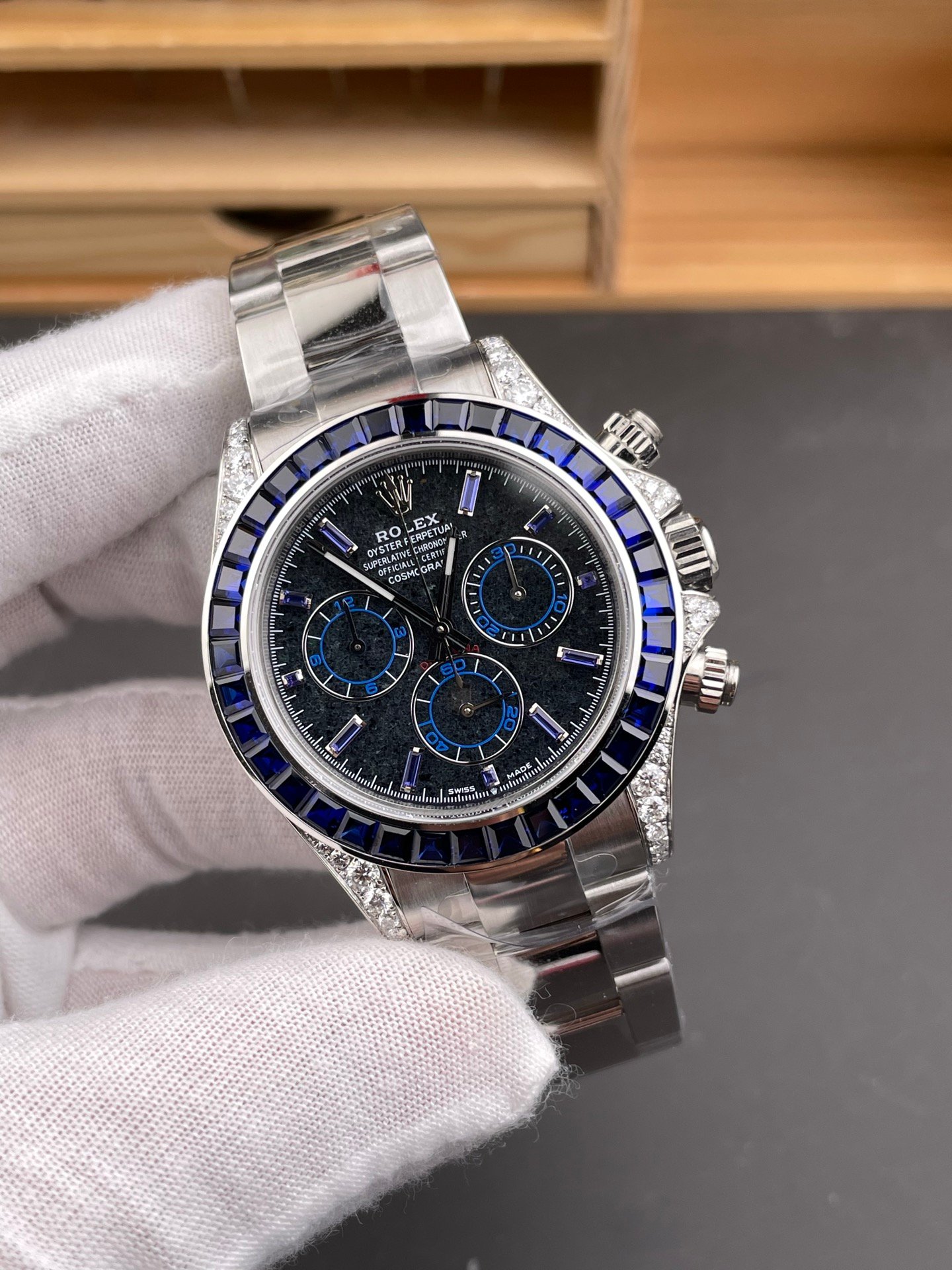 Rolex Daytona Lab-Grown Blue Diamond