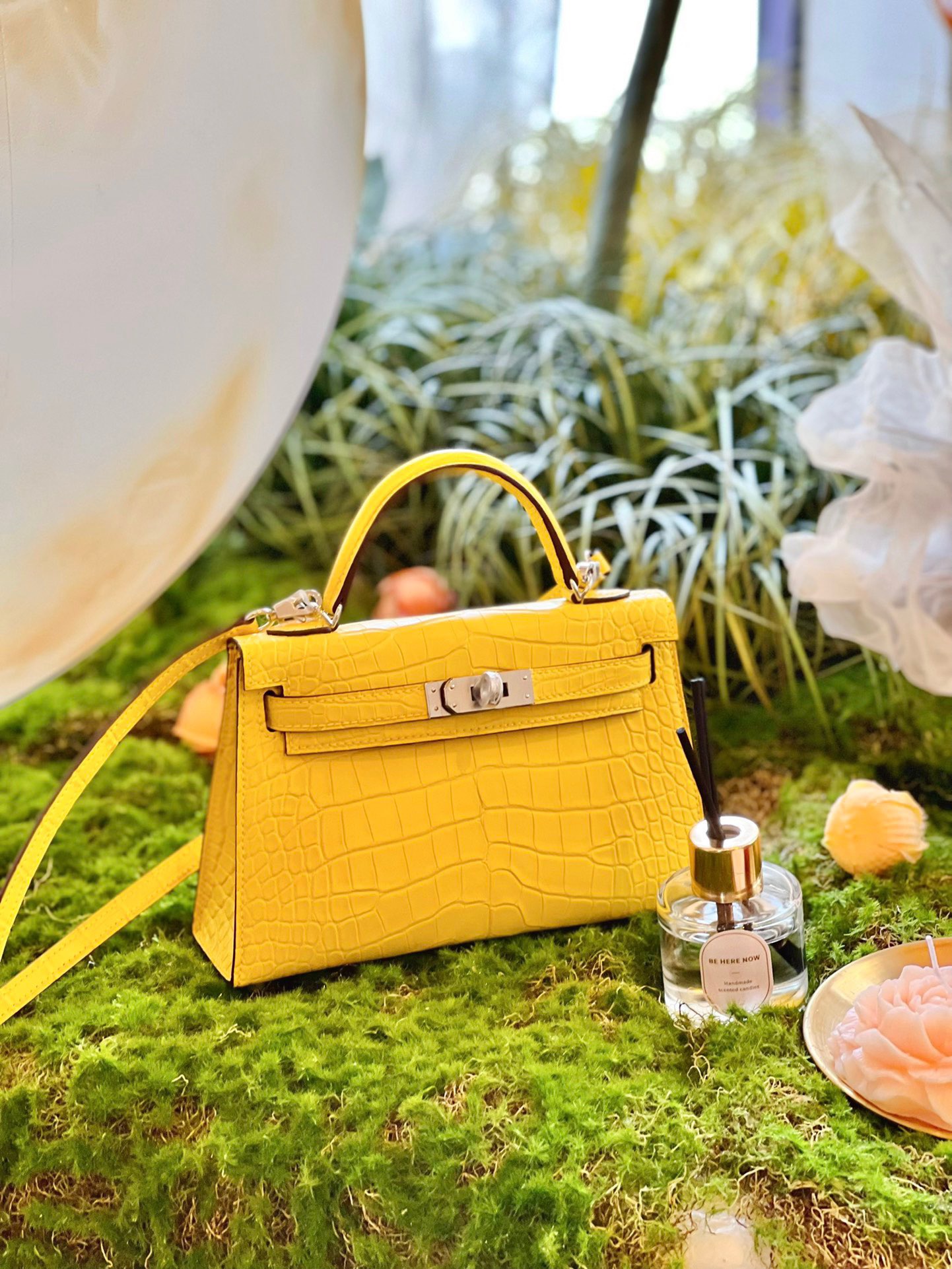 Hermes Kelly2 Mini 19 crocodile skin