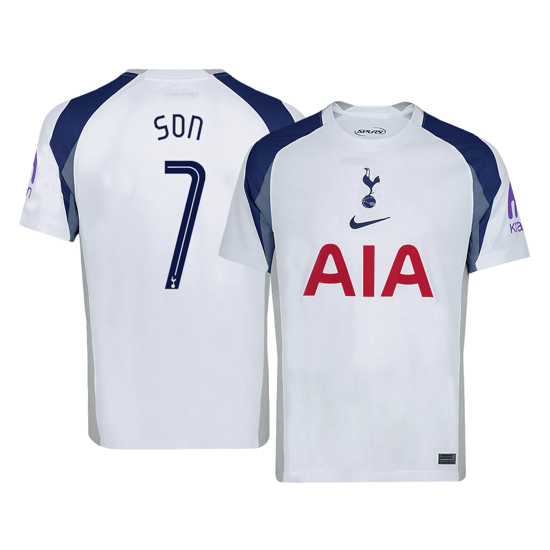 SON #7 Tottenham Hotspur Home Soccer Jersey 2025/26 White - UCL