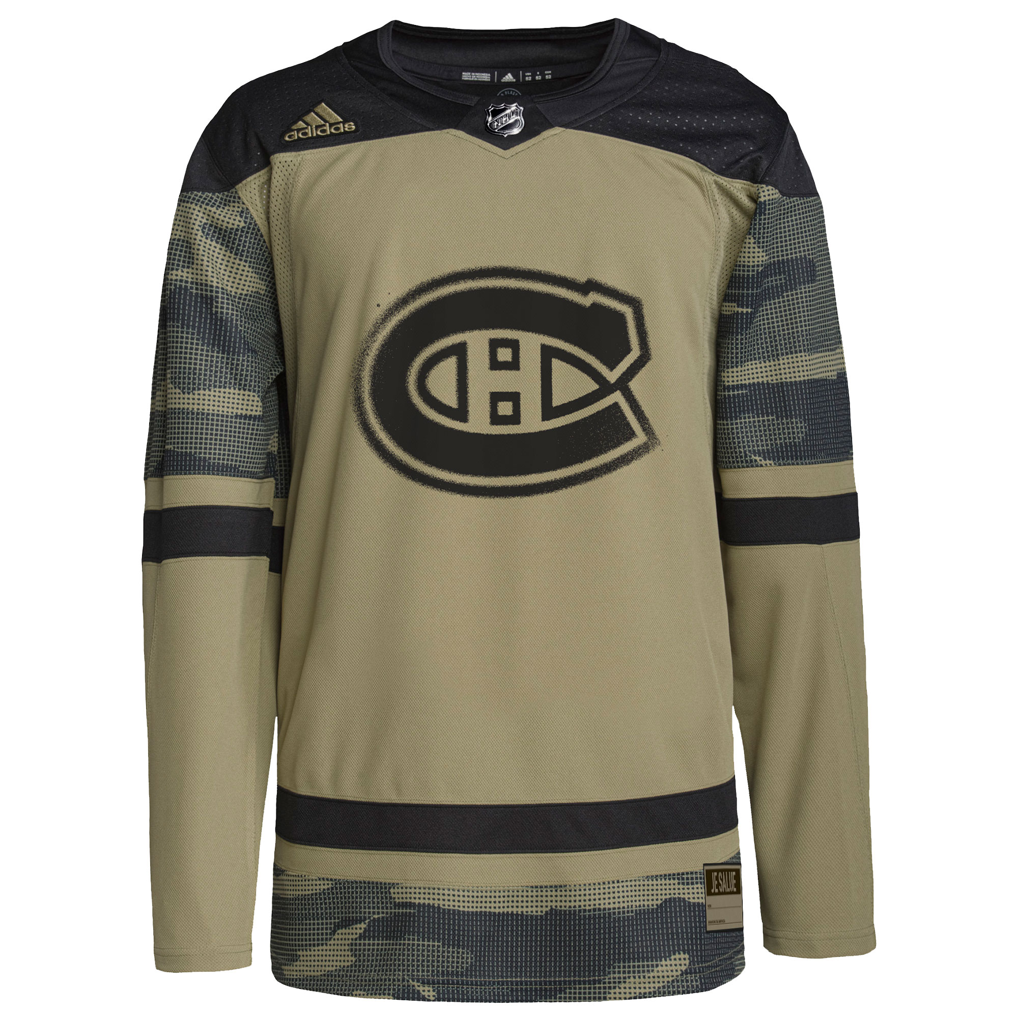 Montreal Canadiens  Logo Military Appreciation Team  Custom Practice Jersey – Camo