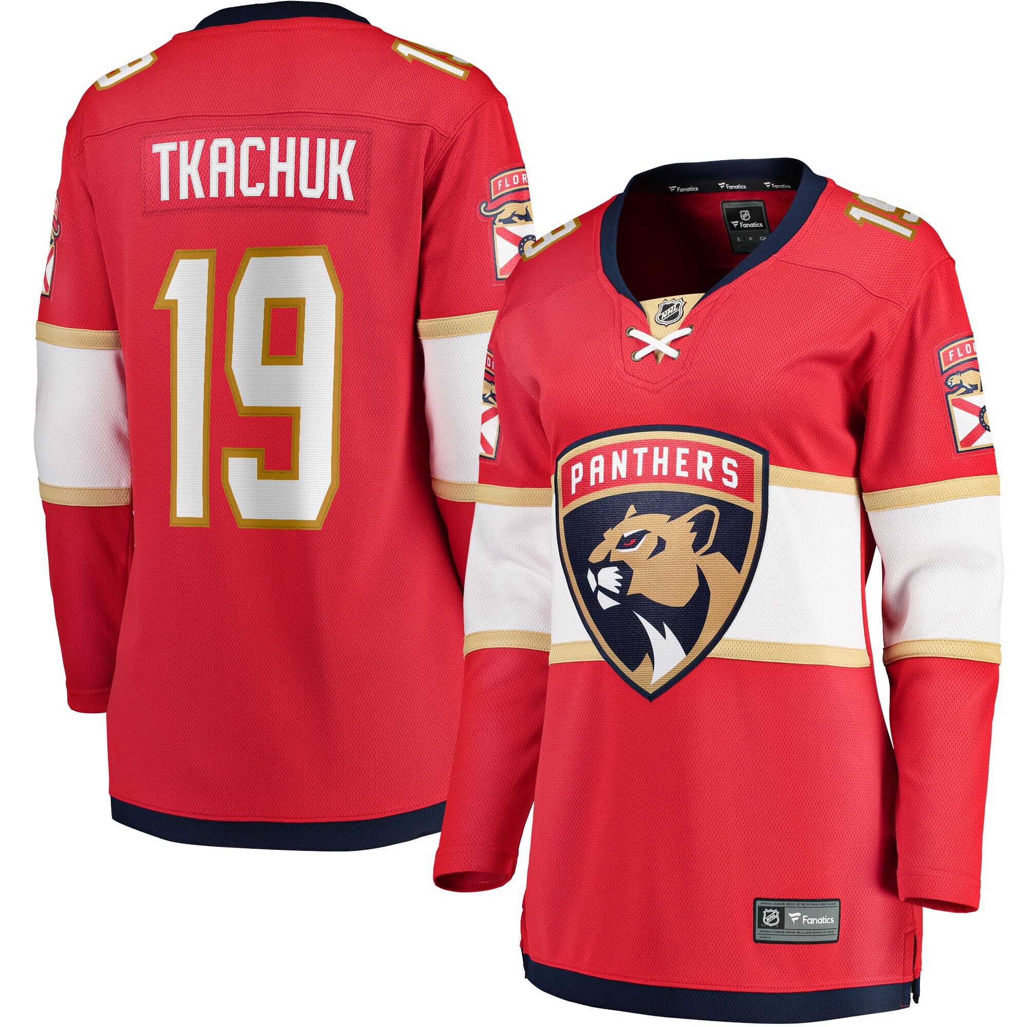 Matthew Tkachuk Florida Panthers Fanatics Women’s Home Breakaway   Jersey – Red
