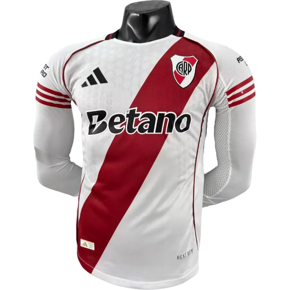 25-26 River Plate Home Kit - Long Sleeve Player Edition