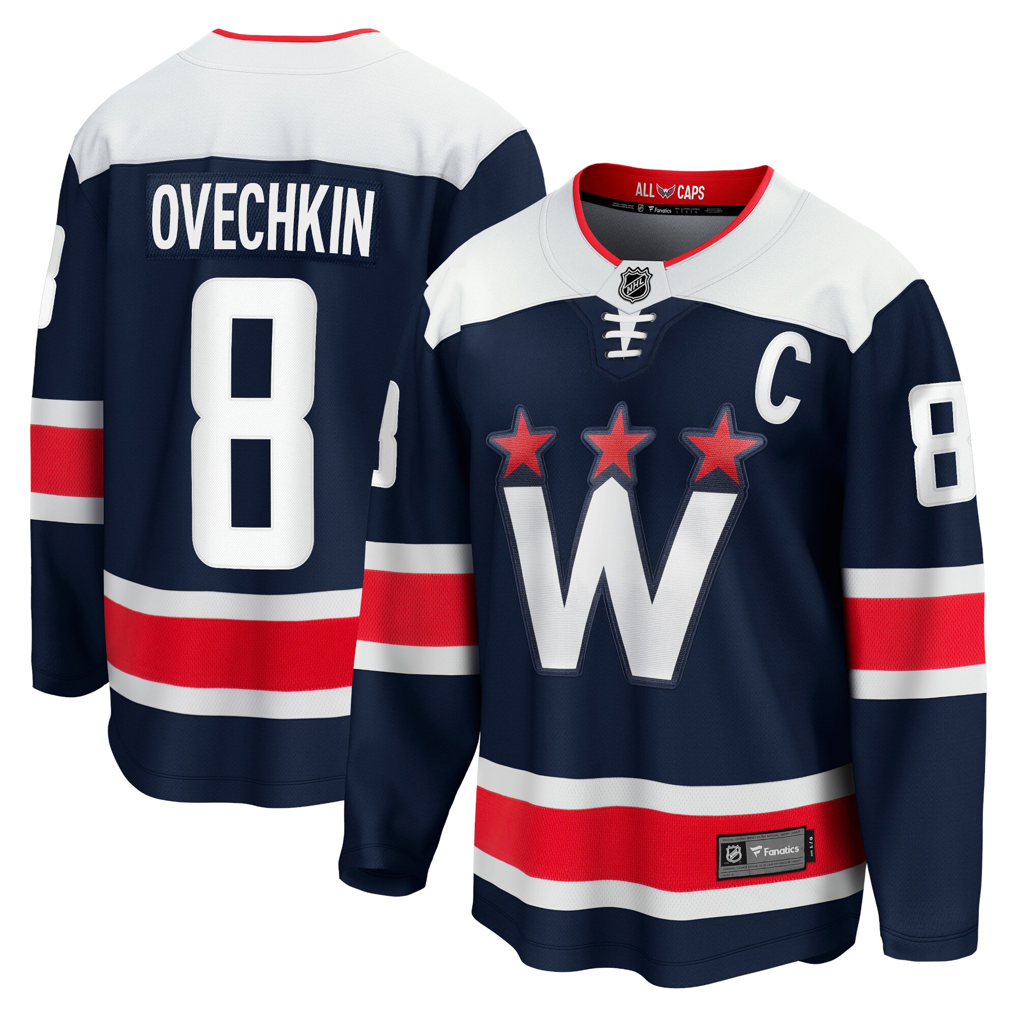 Alexander Ovechkin Washington Capitals Fanatics Alternate Premier Breakaway   Jersey – Navy