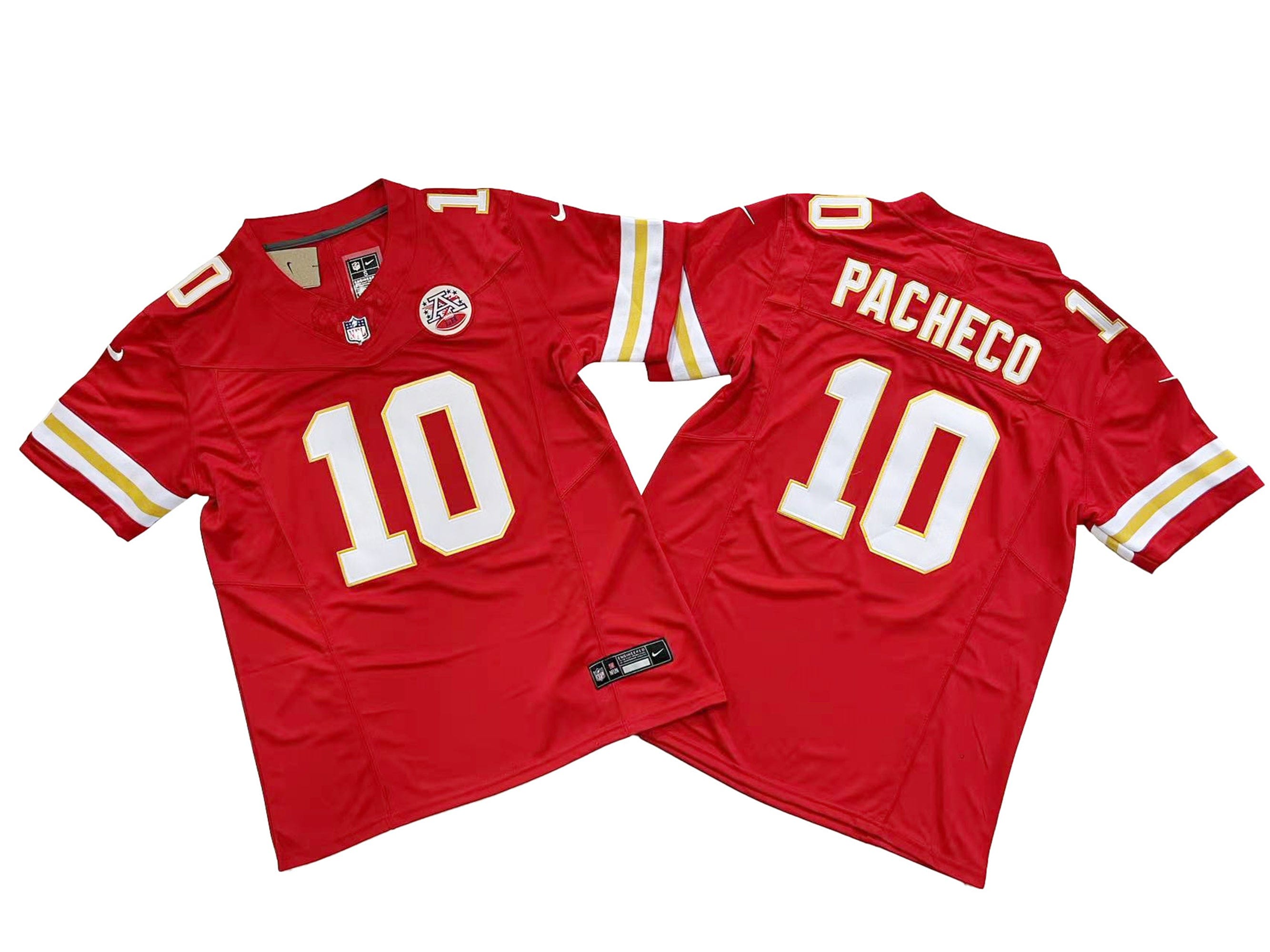 Kansas City 10# Isiah Pacheco Nike Vapor F.U.S.E. Limited Jersey