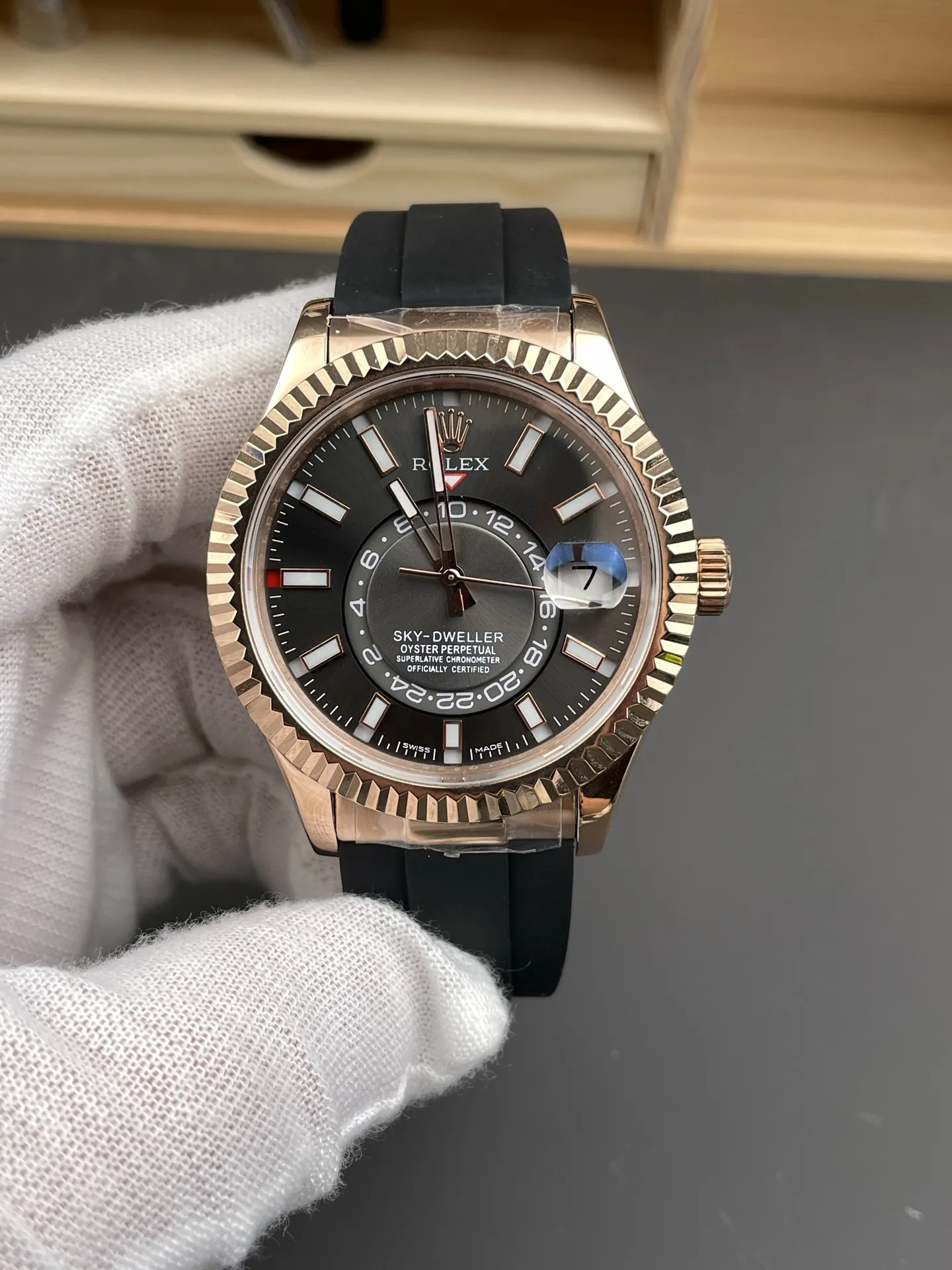 Rolex Sky-Dweller Rose Gold 42mm