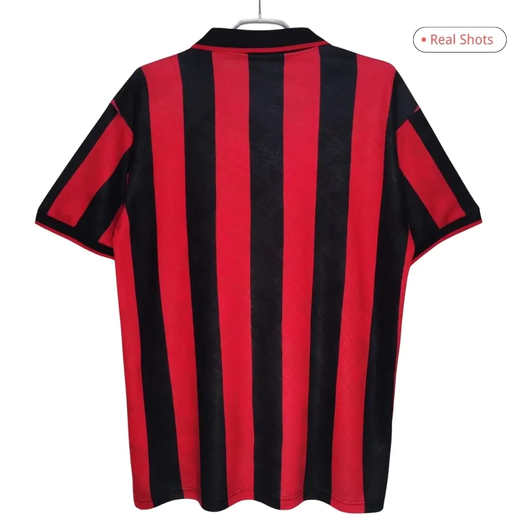 AC Milan 1995/96 Home Retro Soccer Jersey