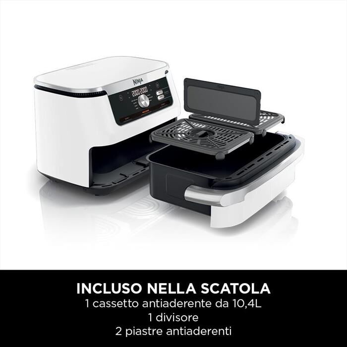 NINJA - FRIGGITRICE AD ARIA FLEXDRAWER DA 10,4 L-Bianco