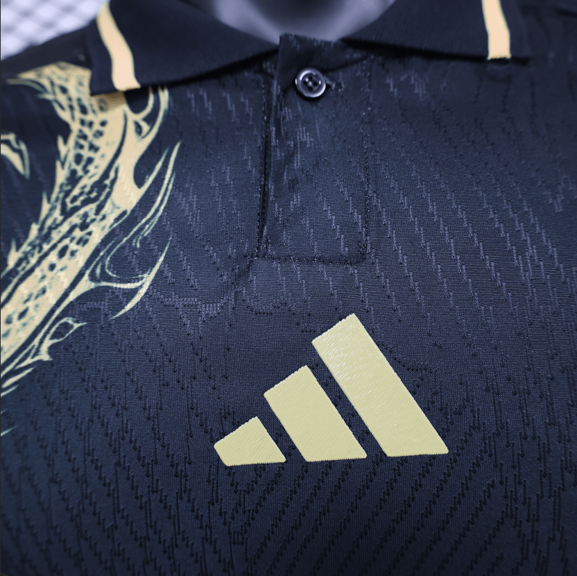2024/2025 Player Version Real Madrid Chinese Dragon Black Football Shirt 1:1 Thai Quality
