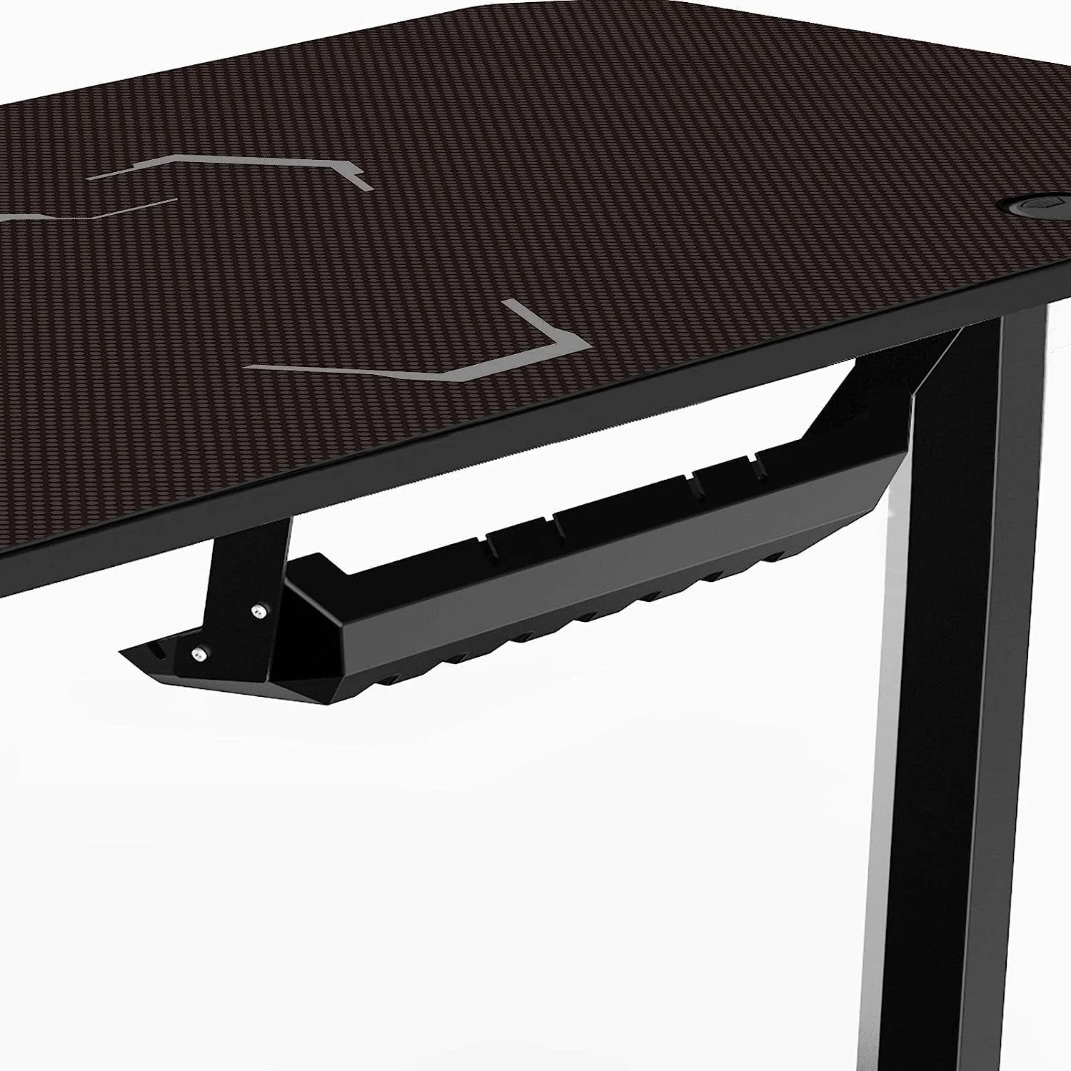 Arlopu 55'' Gaming Desk PC Laptop Computer Desk T-Shaped Gamer Table Workstation with Moused Pad, Cup Holder & Headphone Hook