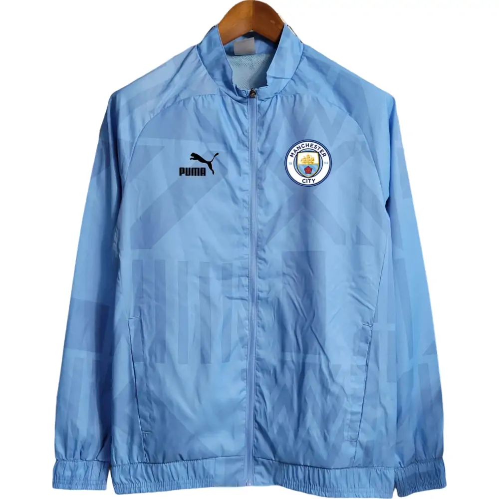 2023/2024 Manchester City Windbreaker Blue Jersey