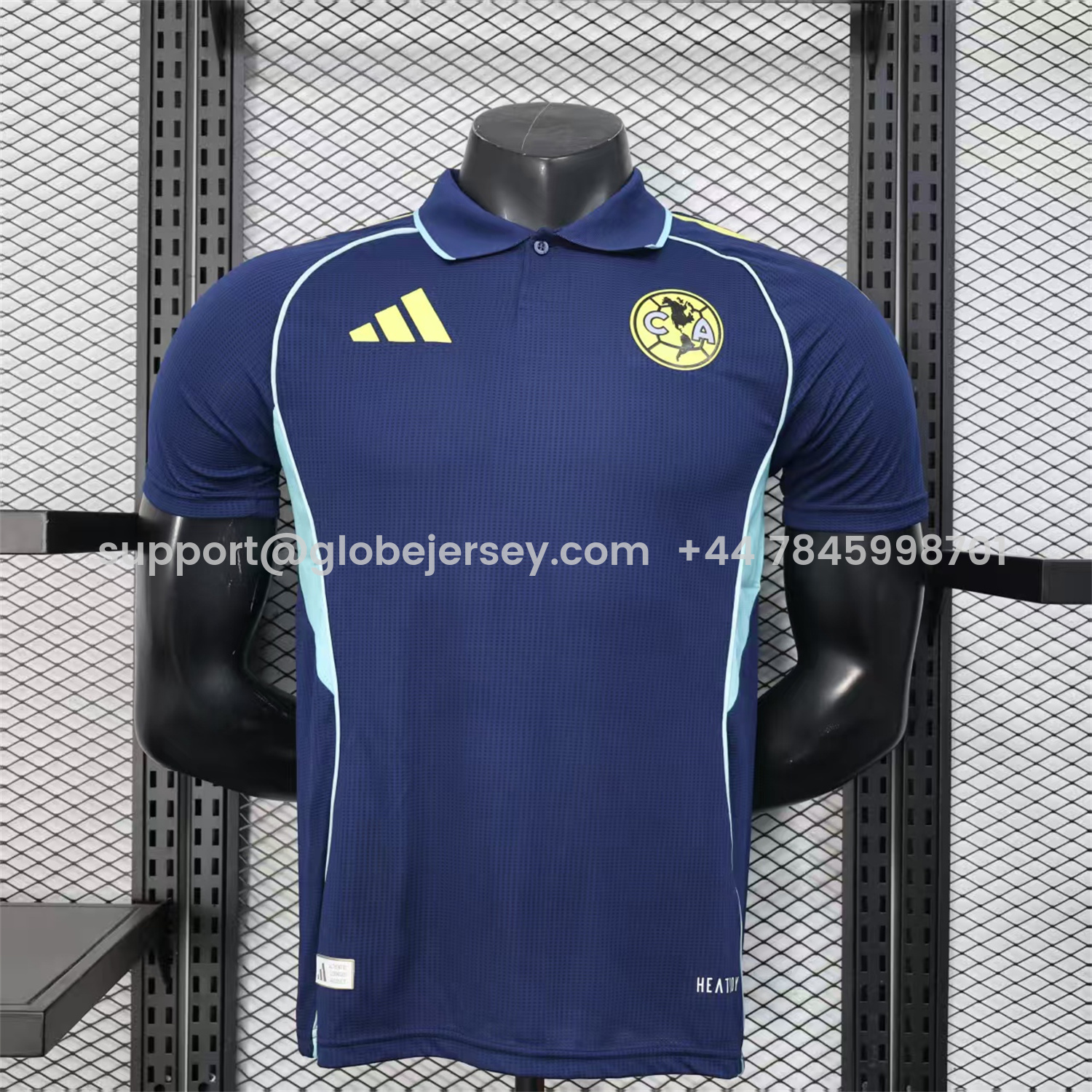 Club América 25-26 Navy Blue Travel Training Jersey - Player Version