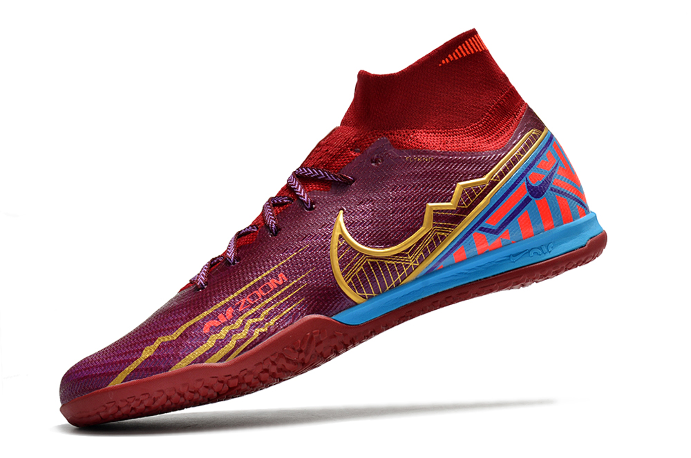 Assassin 15th generation high-top fully knitted waterproof MD air cushion grass spike football shoes