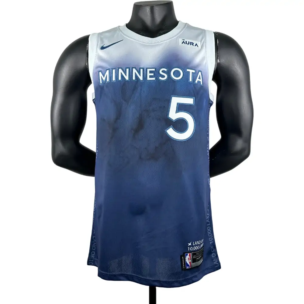 Embroidery 24 season Timberwolves City Edition No. 5 Edwards