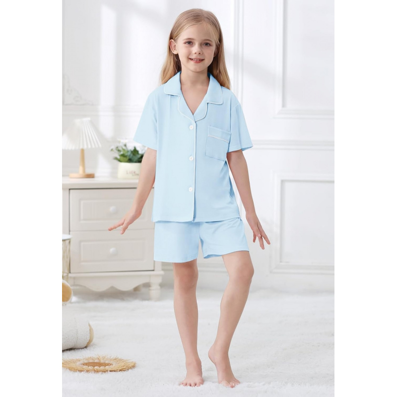 Girls Lyocell 3 Piece Pajamas Set