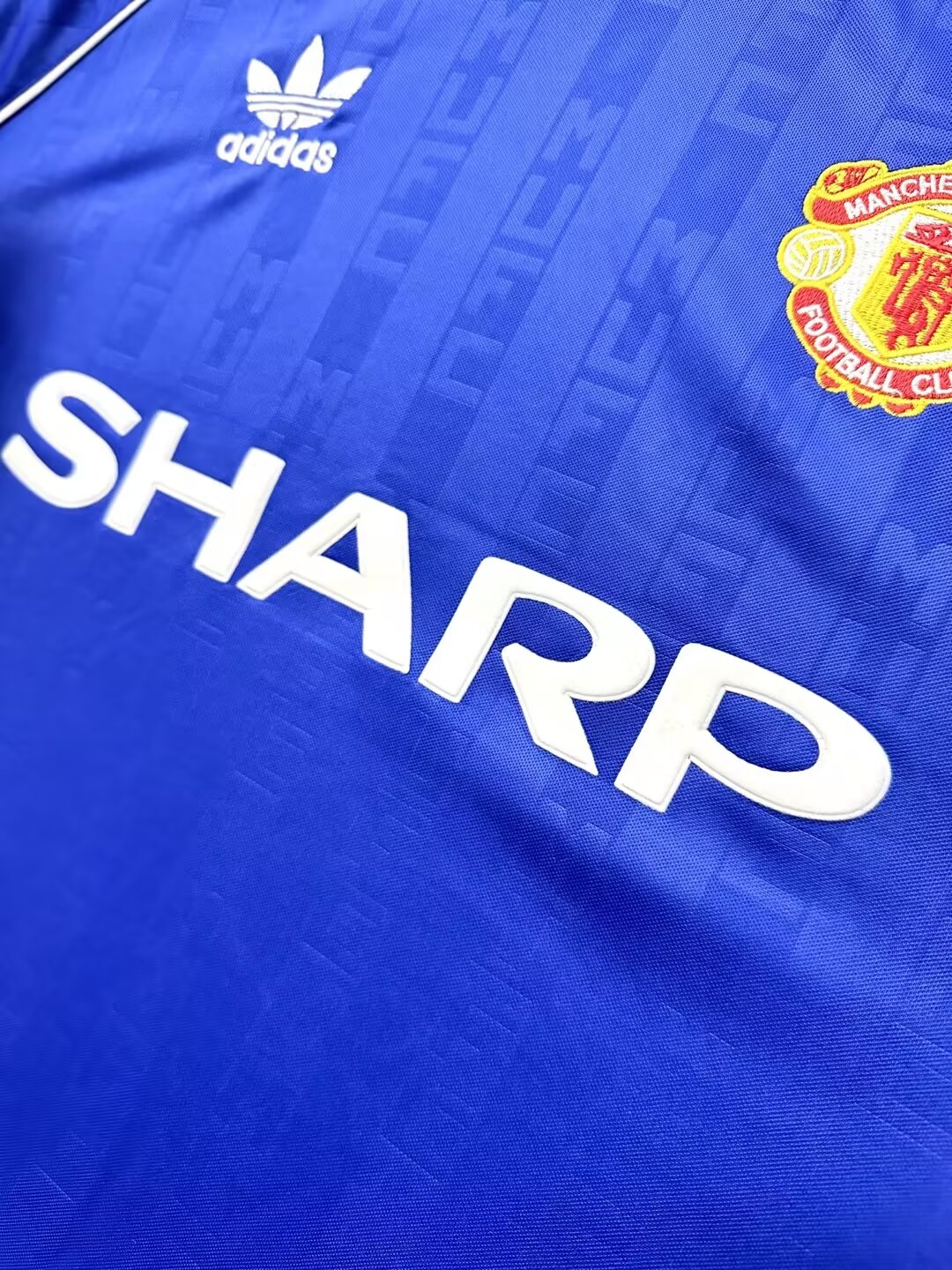 1988/1990 Manchester United third away blue retro jersey