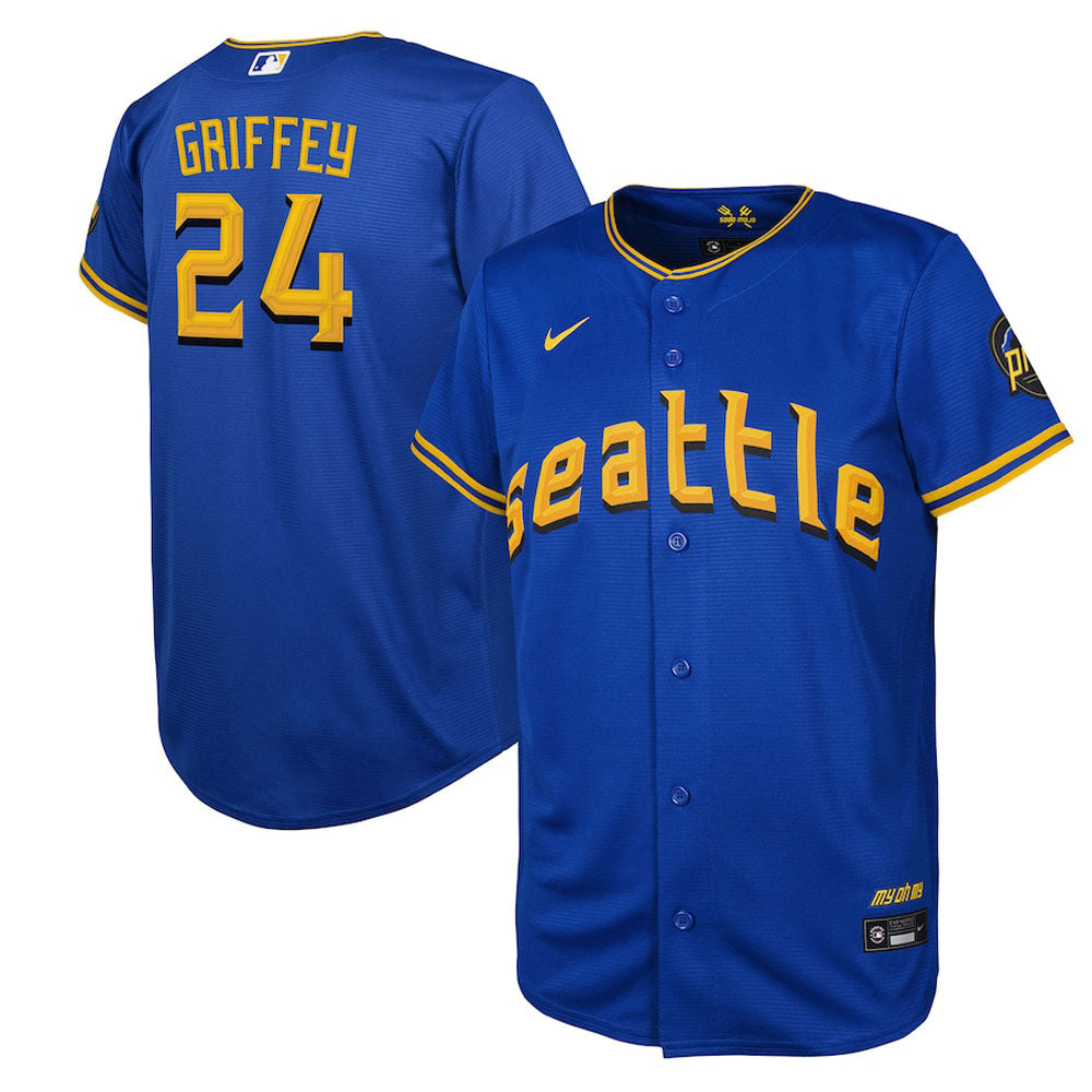 Youth Seattle Mariners Ken Griffey Jr. 2023 City Connect Replica Jersey - Royal