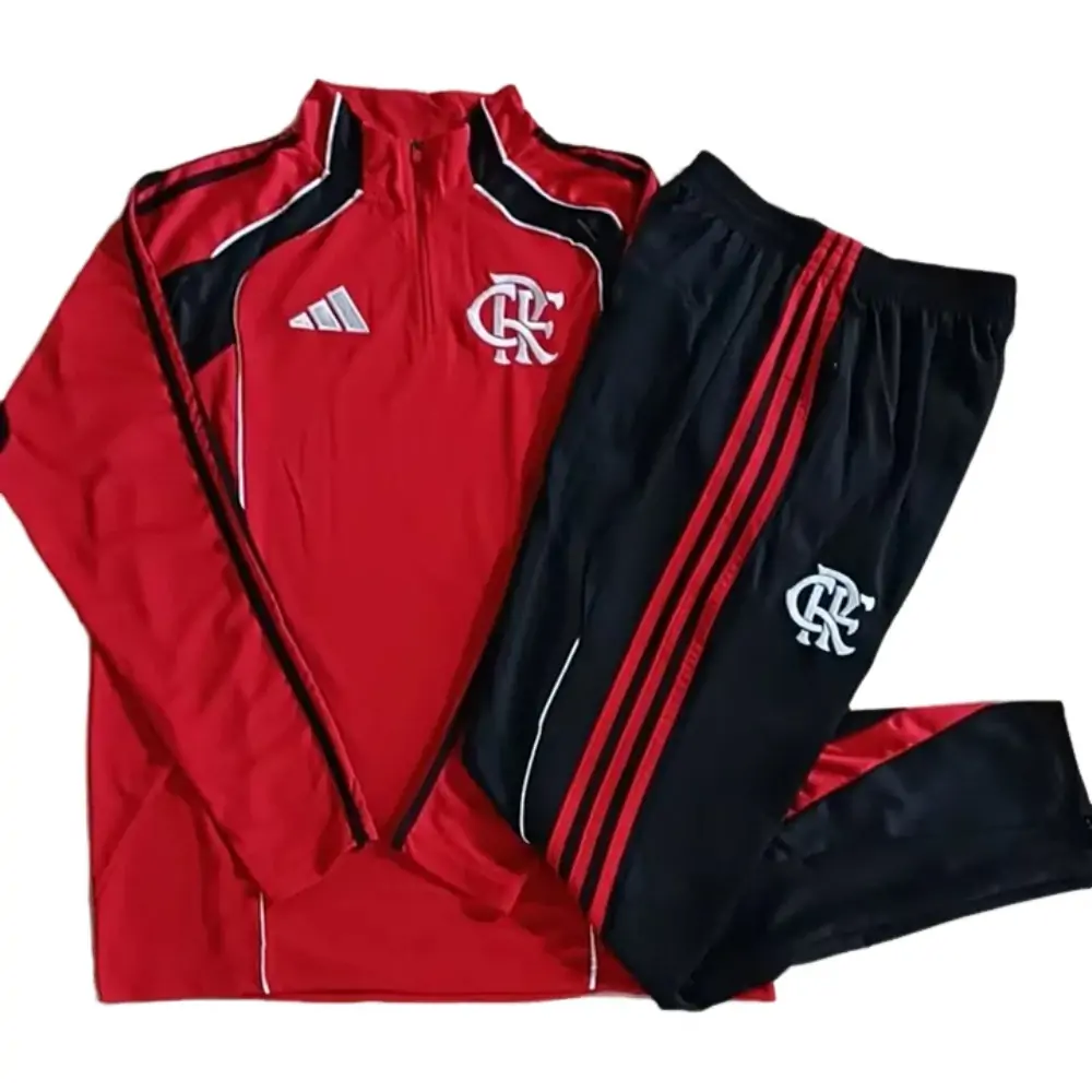 2025-26 Flamengo Half-Zipper Training Jersey - Adult Set