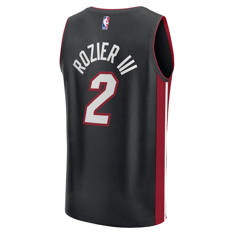 Youth Miami Heat Terry Rozier Fanatics Black Fast Break  Jersey - Icon Edition