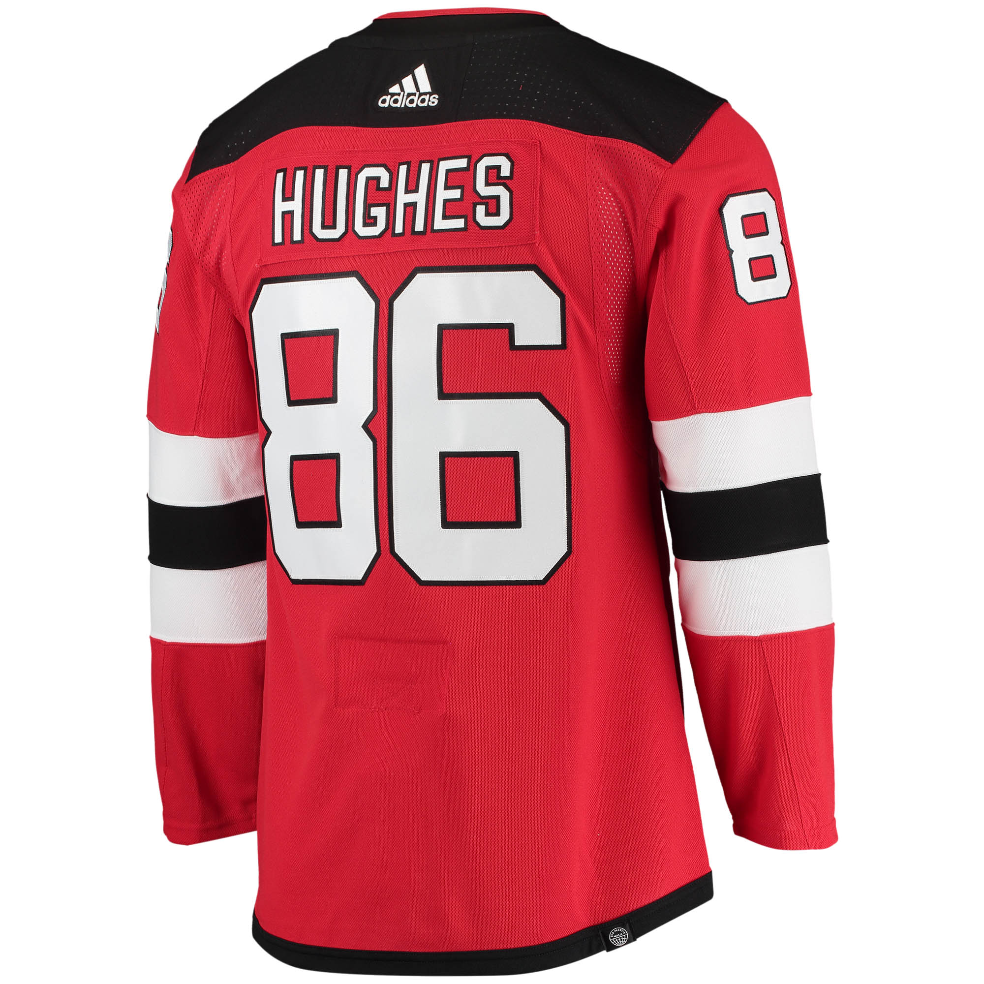 Jack Hughes New Jersey Devils  Home Primegreen    Jersey – Red