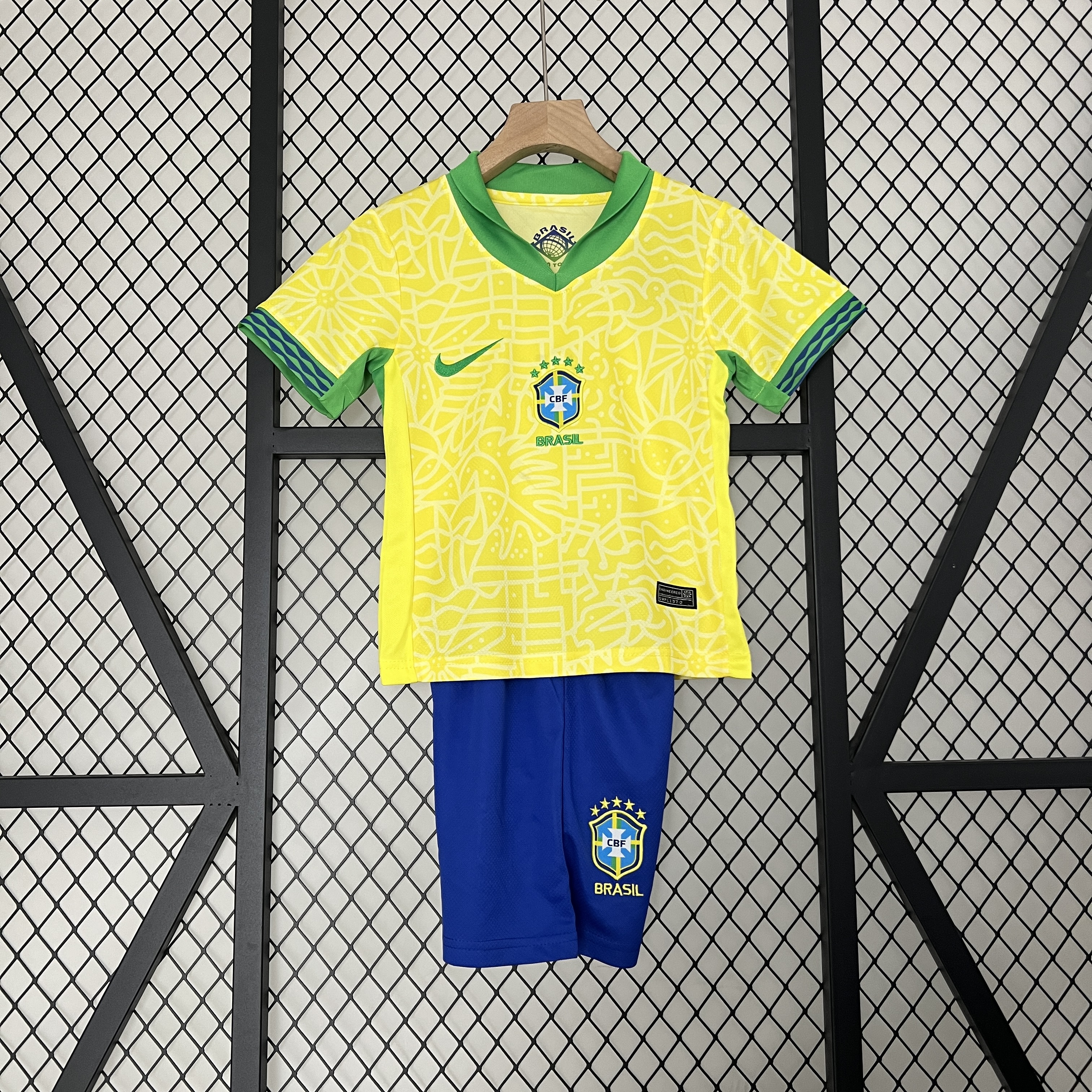 Brazil 2024 Home Stadium Kids Kit