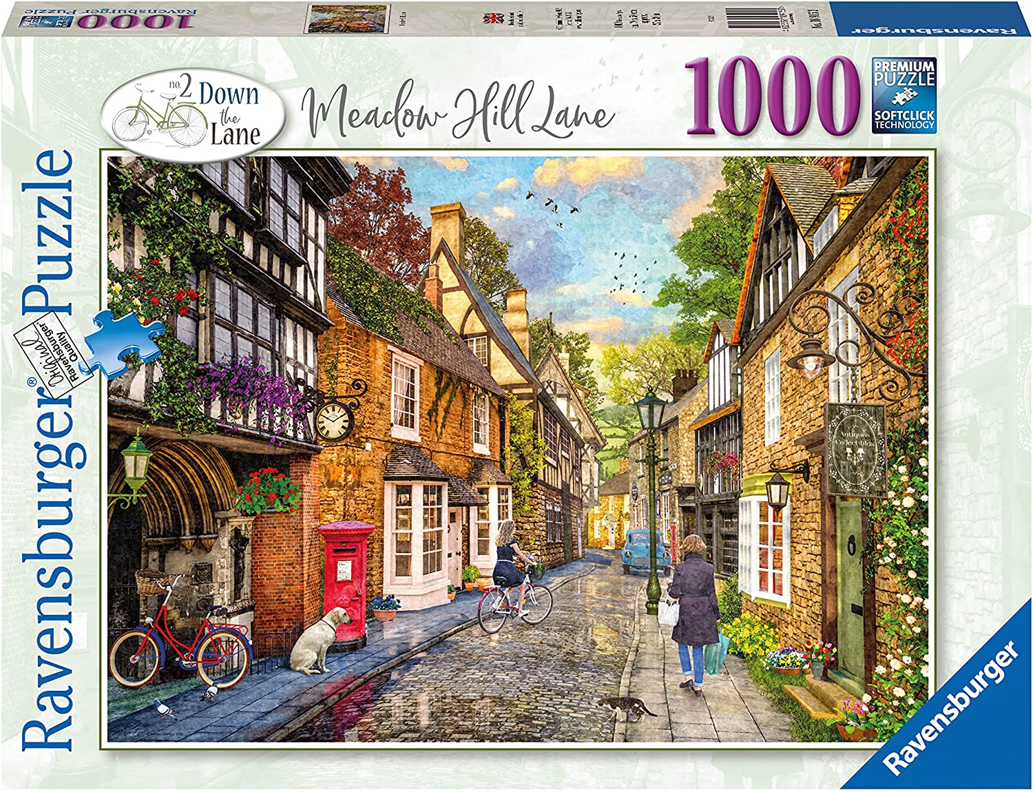 Down the Lane No.2, Meadow Hill Lane – 1000 Piece Jigsaw Puzzle (Ravensburger)