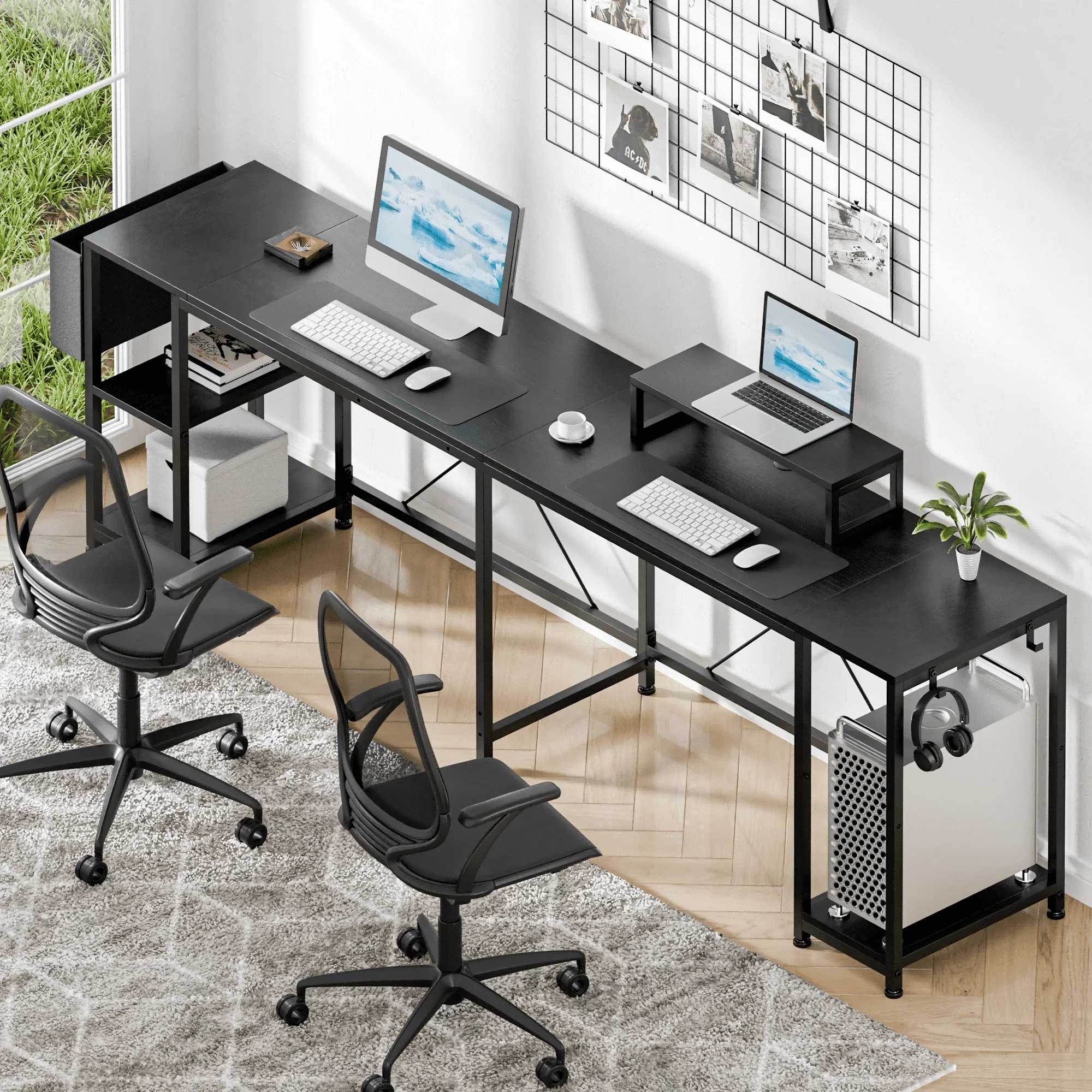 Lulive L-Shaped Computer Desk, 95