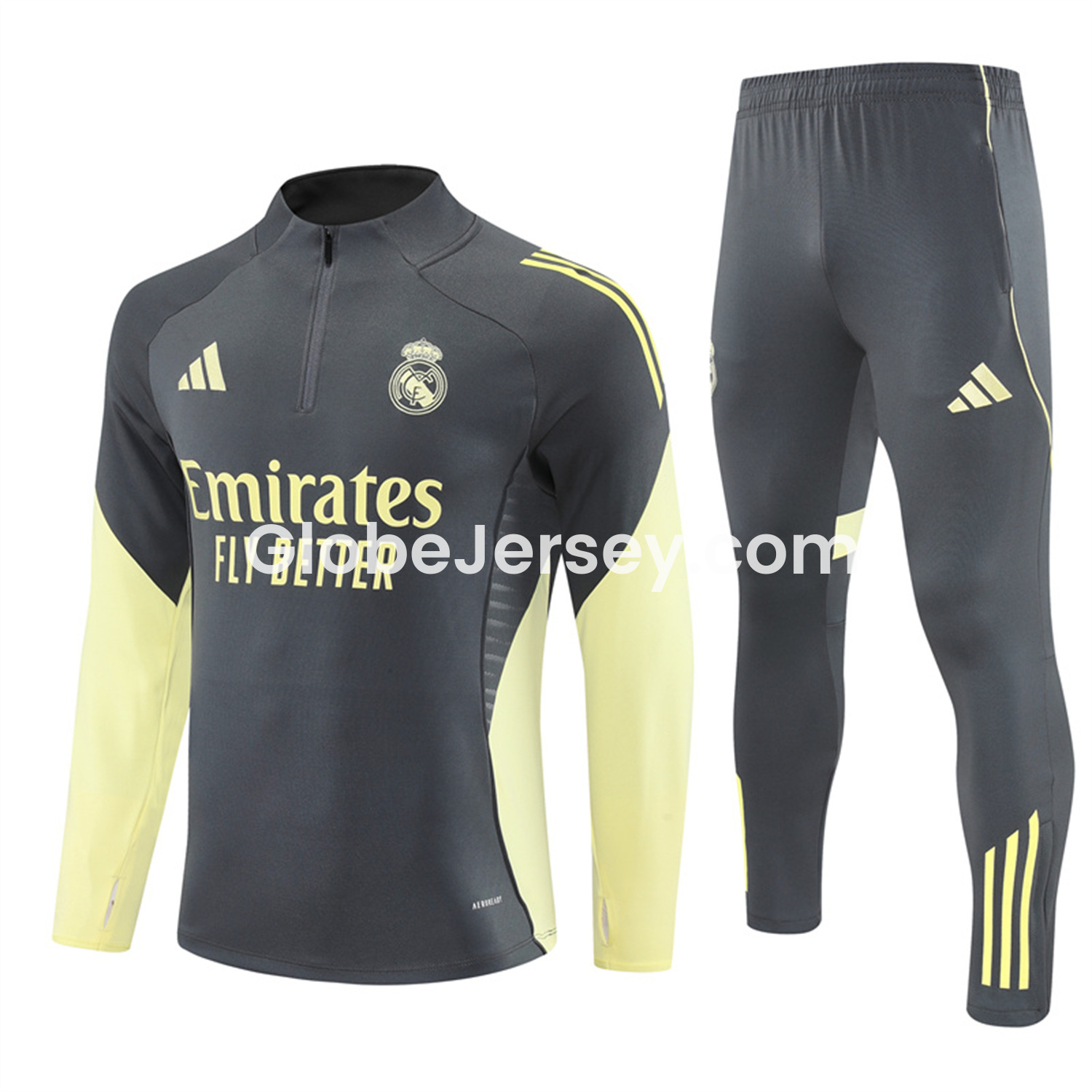 Real Madrid 25-26 Long Sleeves Training Set - Gray Top & Gray Pants