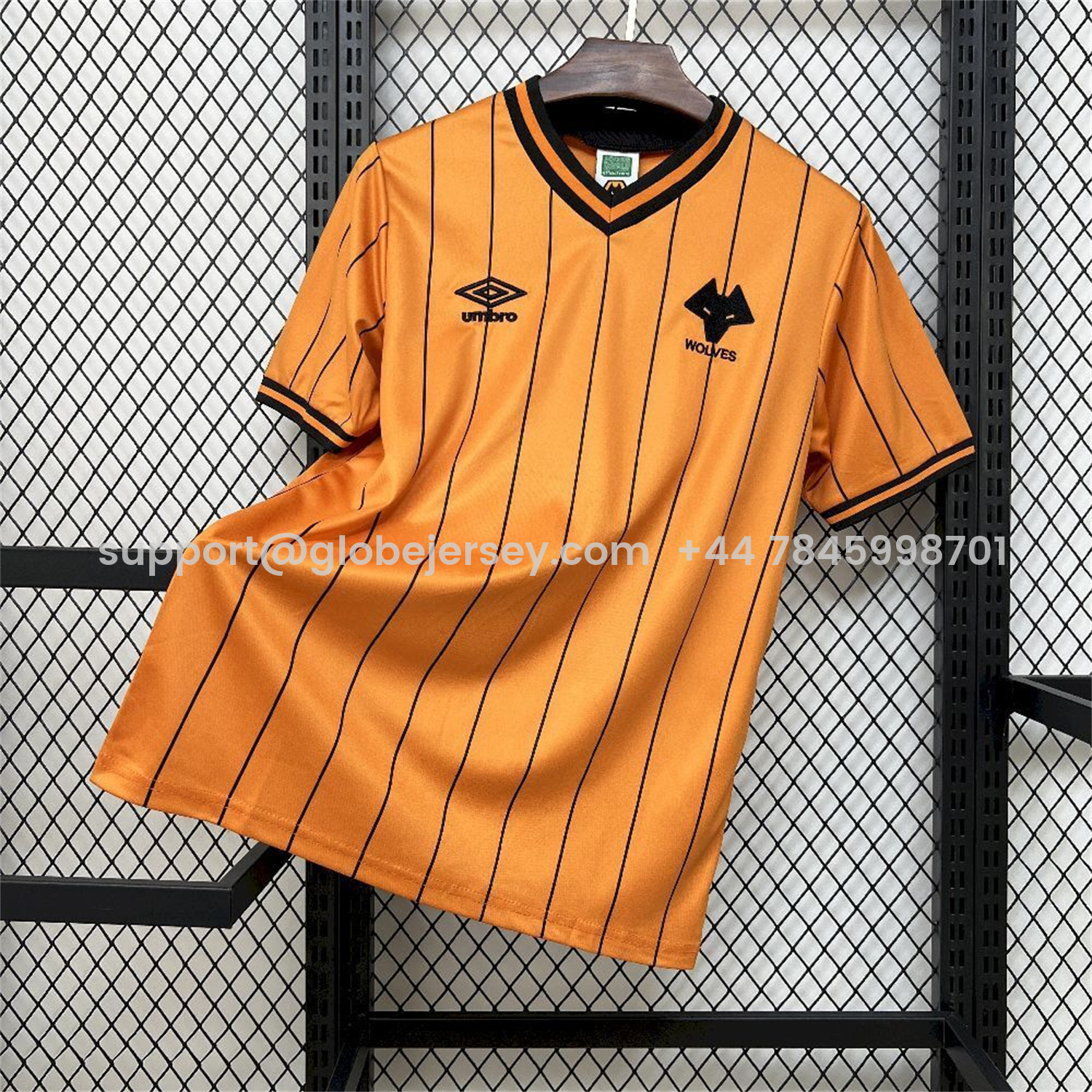 Retro Wolverhampton Wanderers Wolves 1985-86 Home Jersey