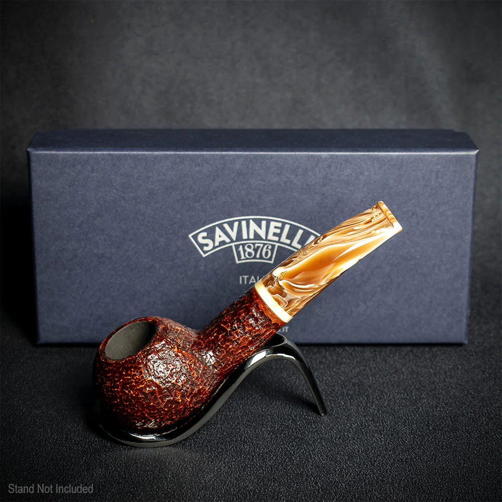 Savinelli Dolomiti Rustic Light Brown 321 - 9mm Briar Pipe