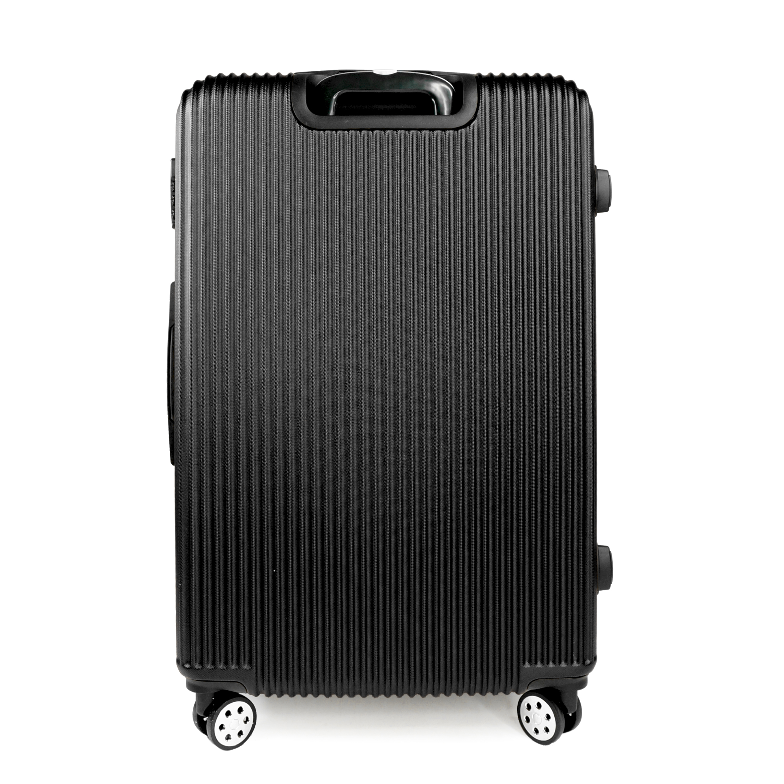 K-Cliffs 3pcs Luggage Set Lightweight Expandable Hard sided ABS Spinner Travel Suitcase  Black