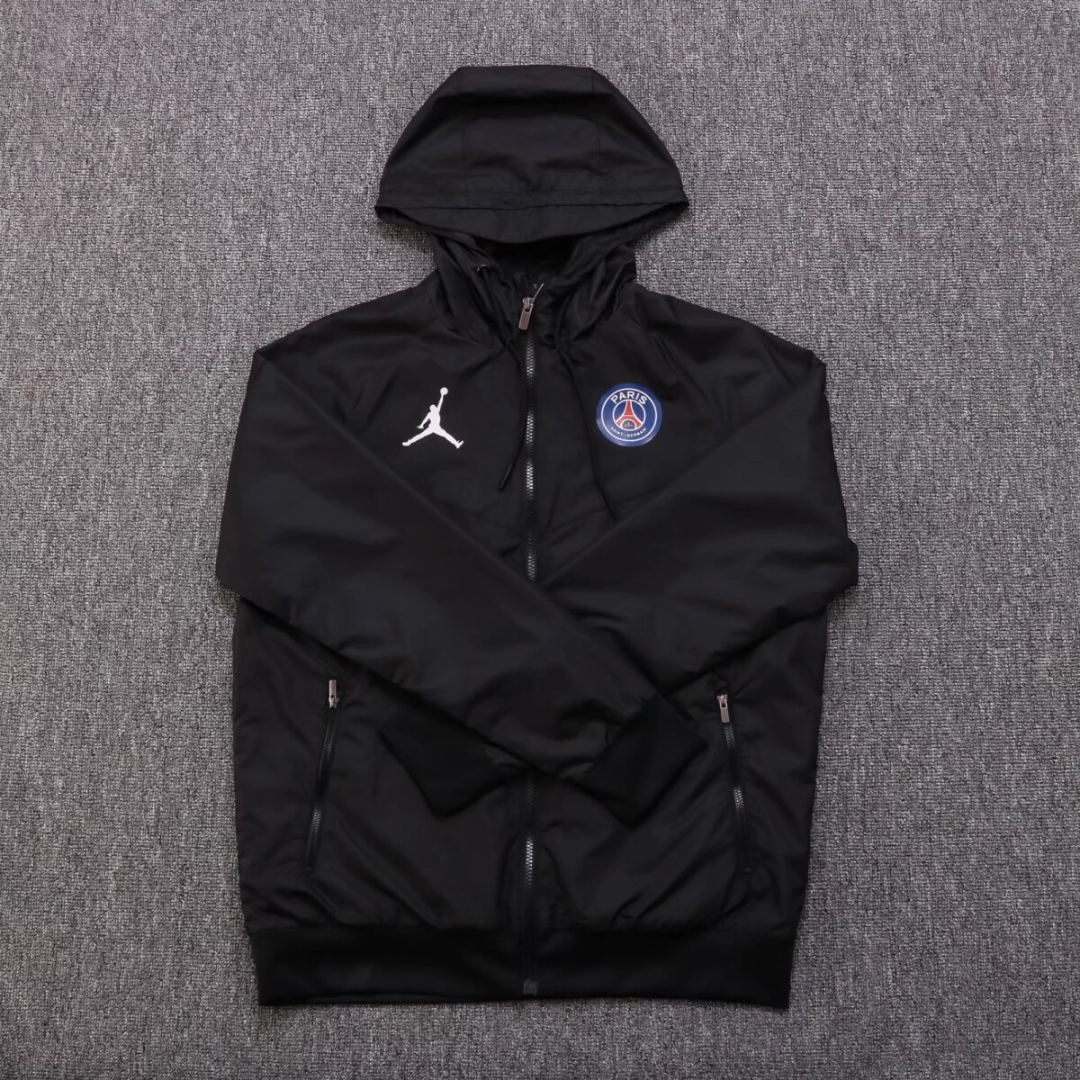 2024/2025 PSG Windbreaker Black Jersey 1:1 Thai Quality