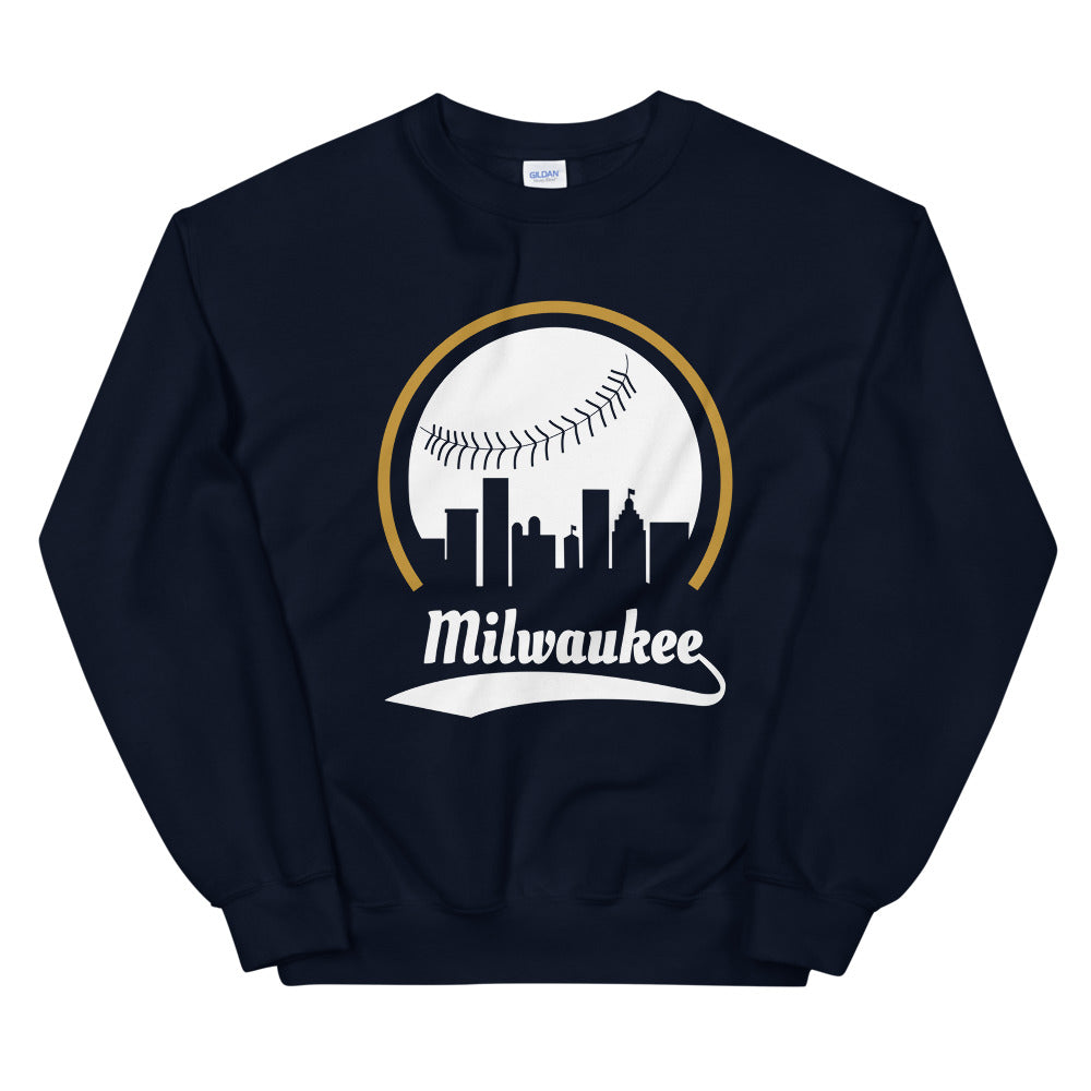 Unisex Milwaukee Brewers Baseball Crewneck Sweatshirt