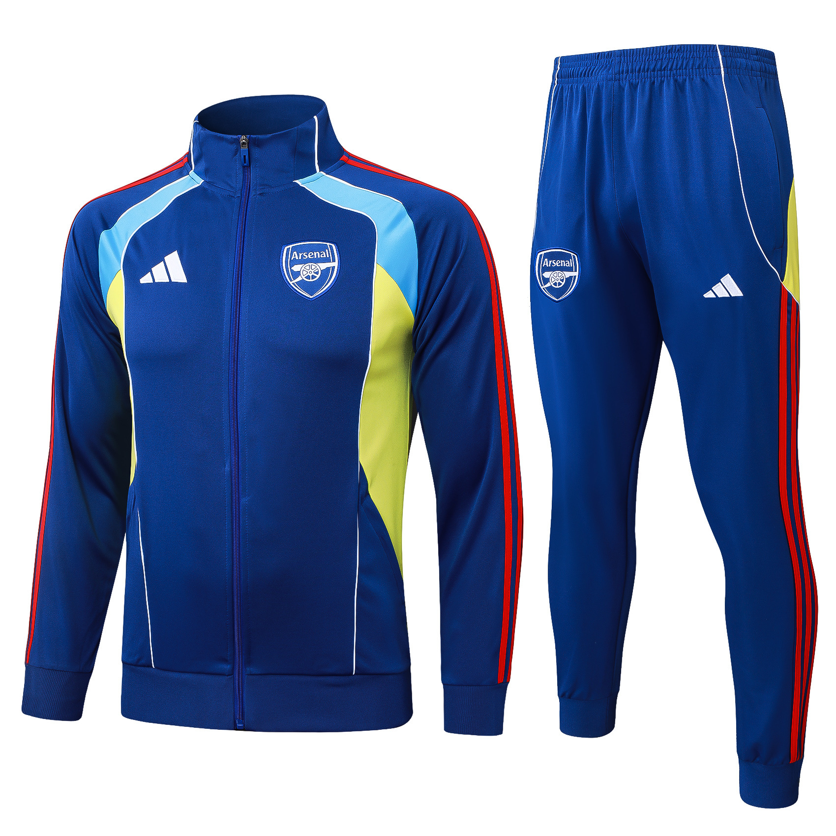 2025-26 Arsenal Long Zip-Up Training Kit - Adult Set