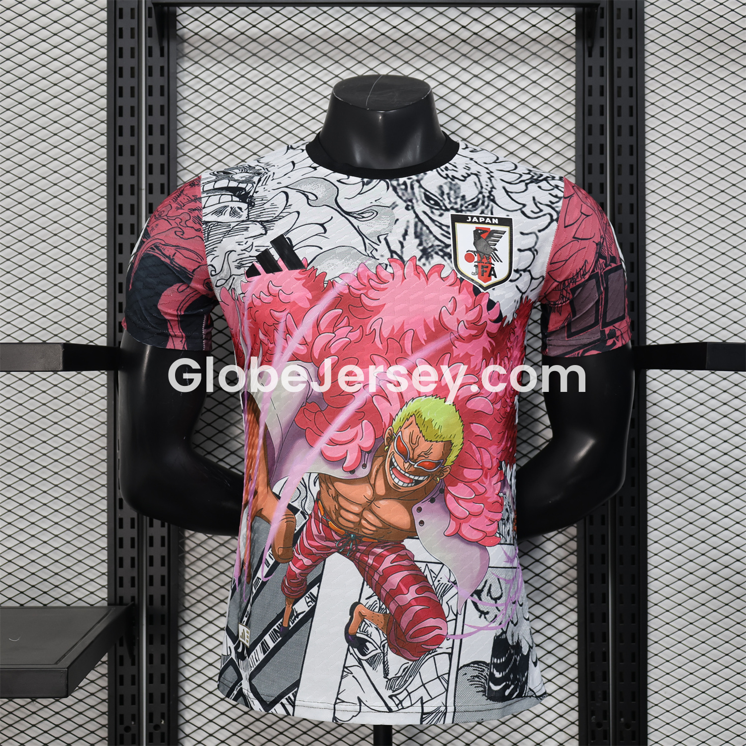 Japan 25-26 Donquixote Doflamingo Pink & White Special Jersey - Player Version