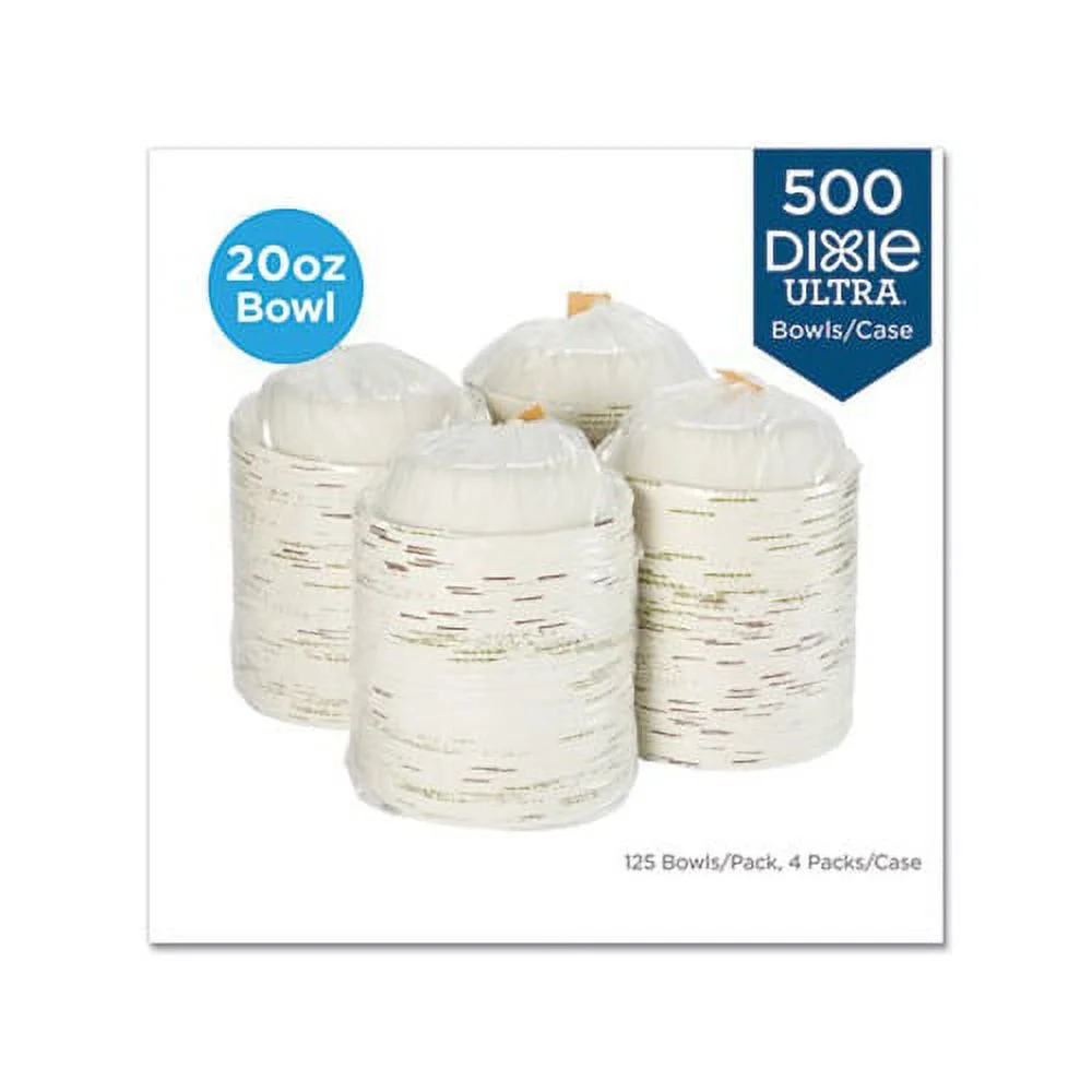 Pathways Heavyweight Paper Bowls 20oz, Green/Burgundy, 500/Carton