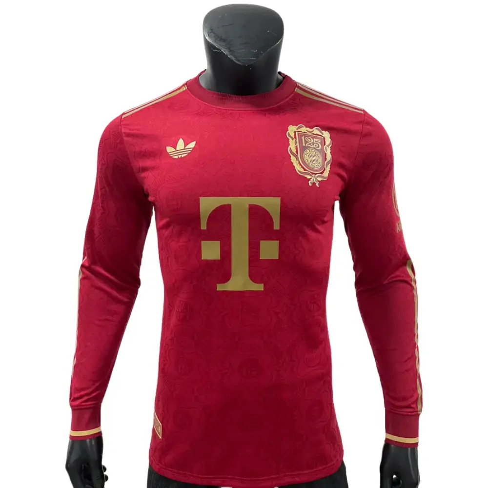 2025-26 Bayern Munich 125th Anniversary Long-Sleeve Jersey - Player Edition