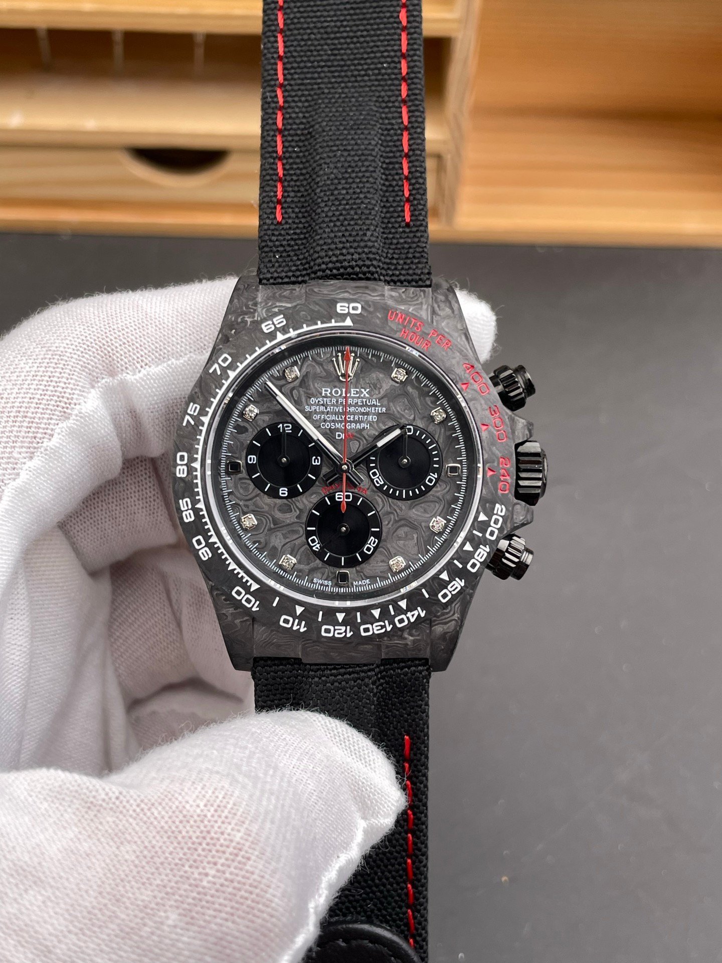 Rolex Daytona Carbon DIW Diamond