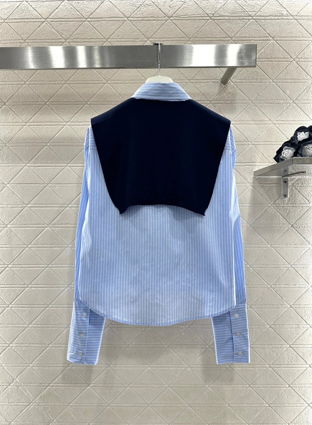 26SS NEW Two-piece striped shirt