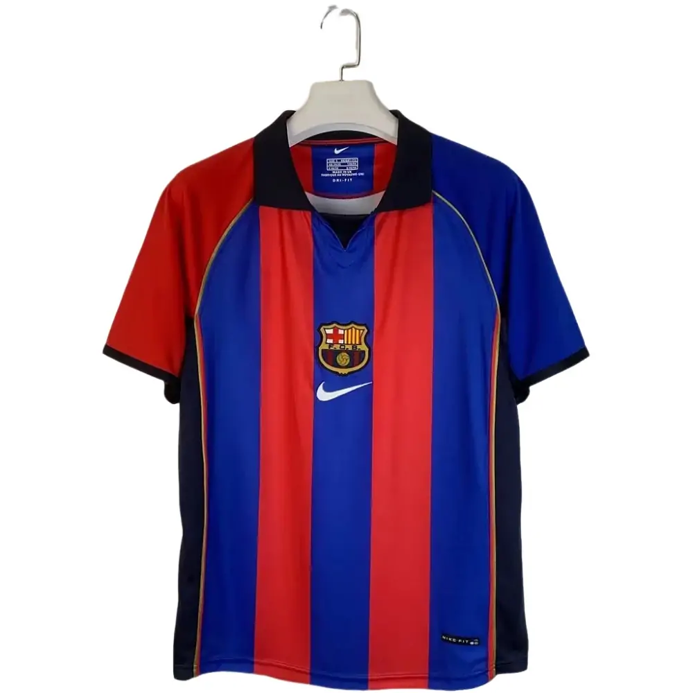 2001/02 Barcelona home retro jersey 1:1 Thai quality